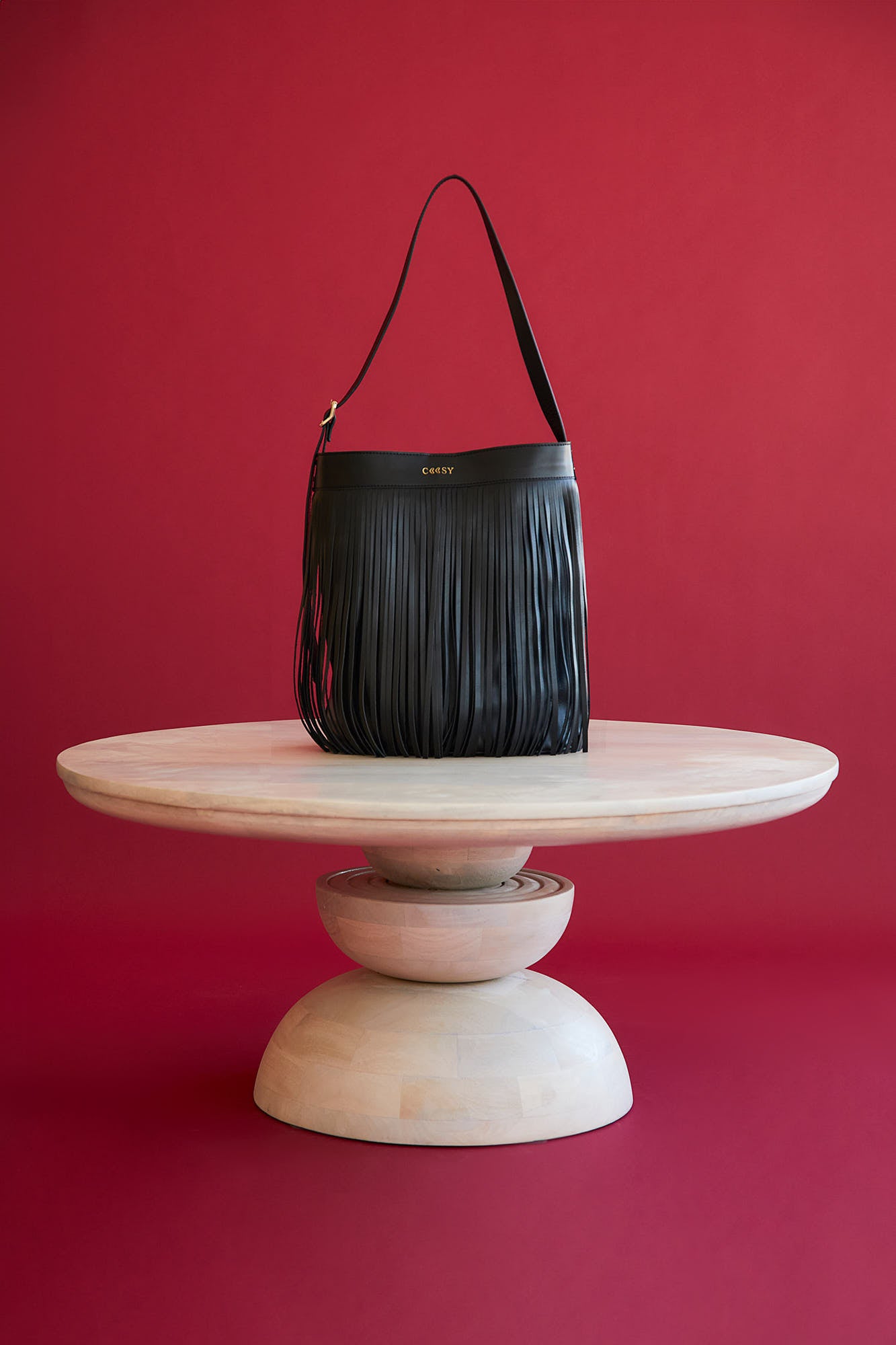 BLACK FRINGE BAG