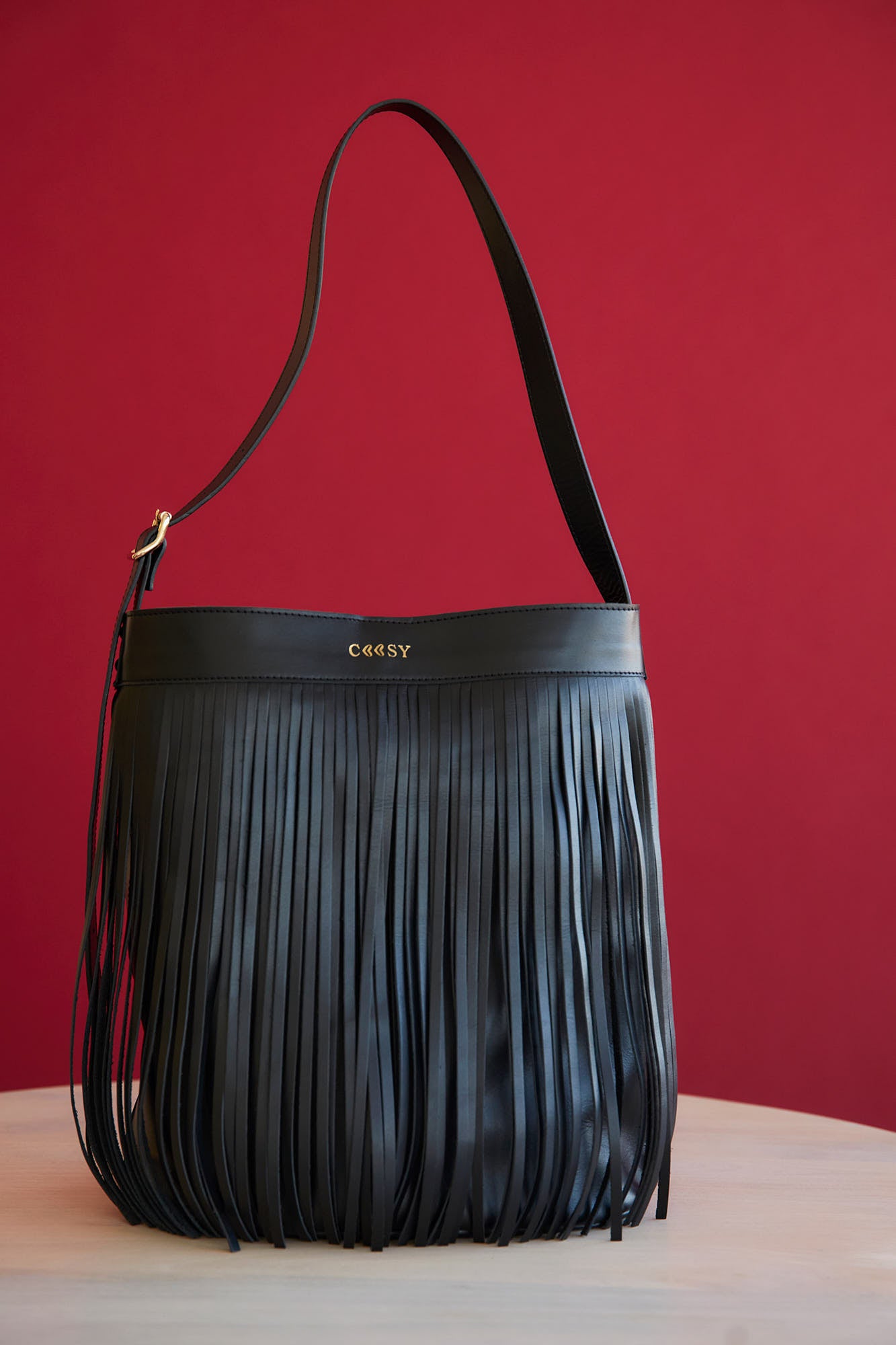 BLACK FRINGE BAG