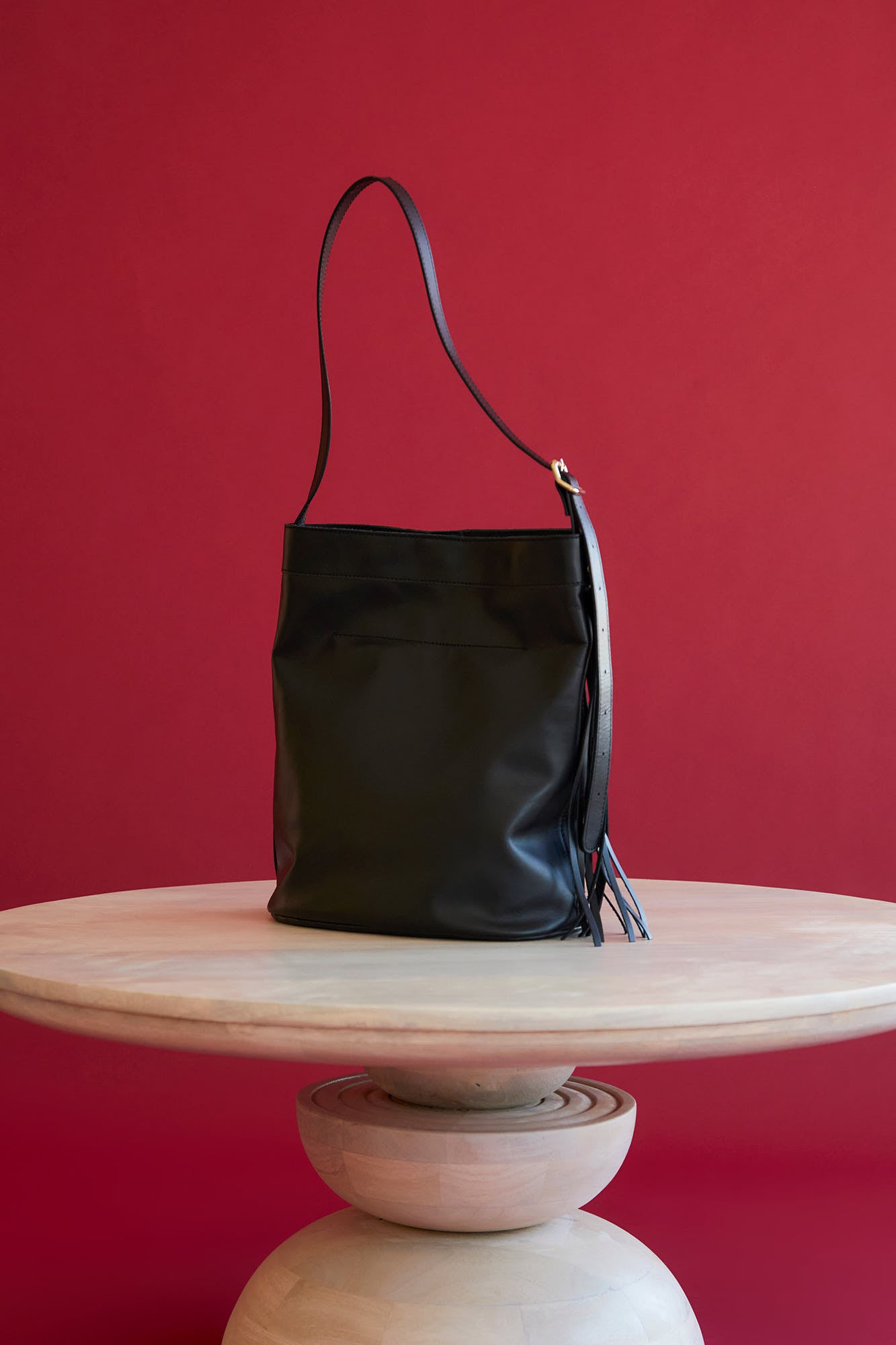 BLACK FRINGE BAG