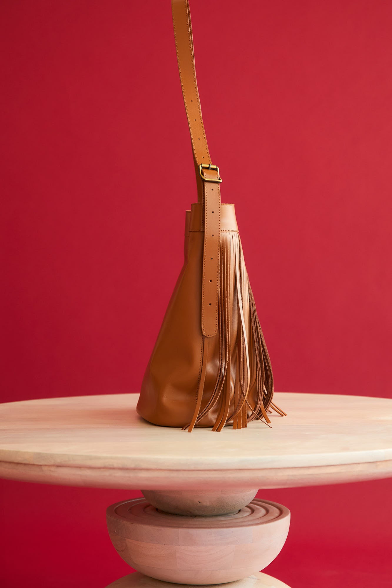 CAMEL FRINGE BAG