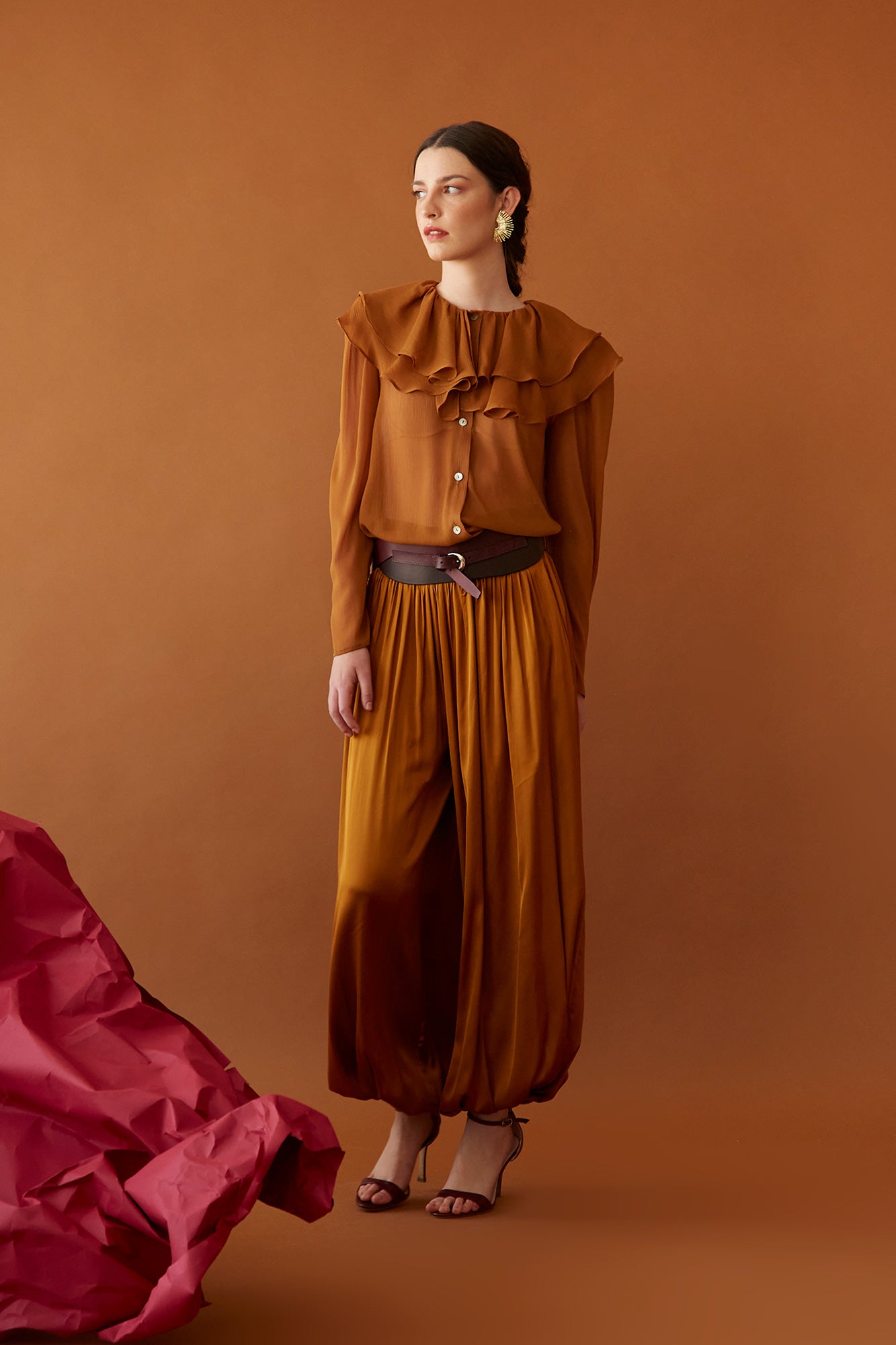 CHEMISE TRIVIAL CAMEL