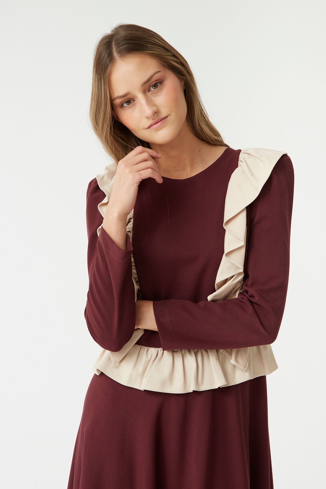 VESTIDO AMELIE BURDEOS