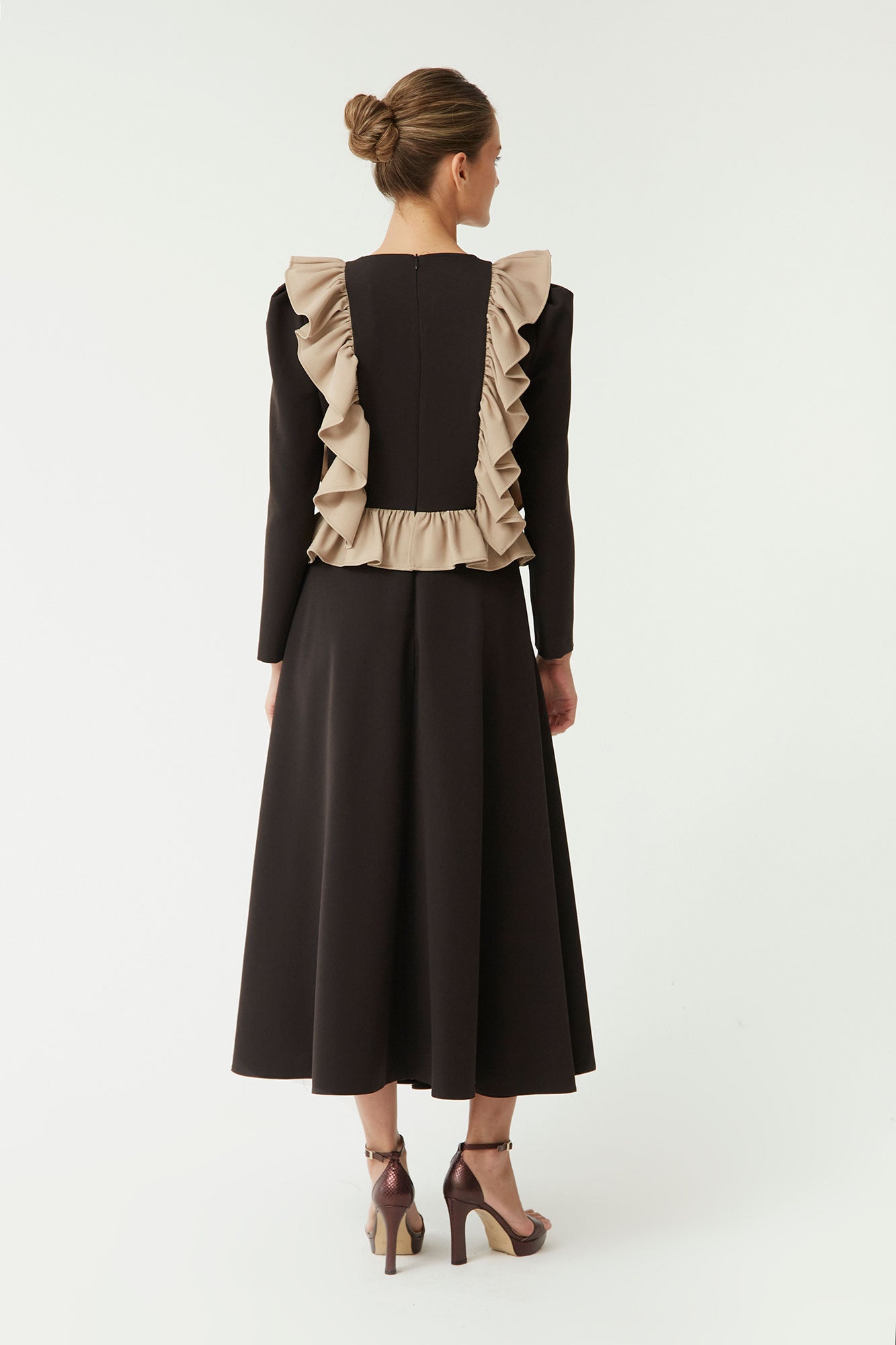 VESTIDO AMELIE MARRON