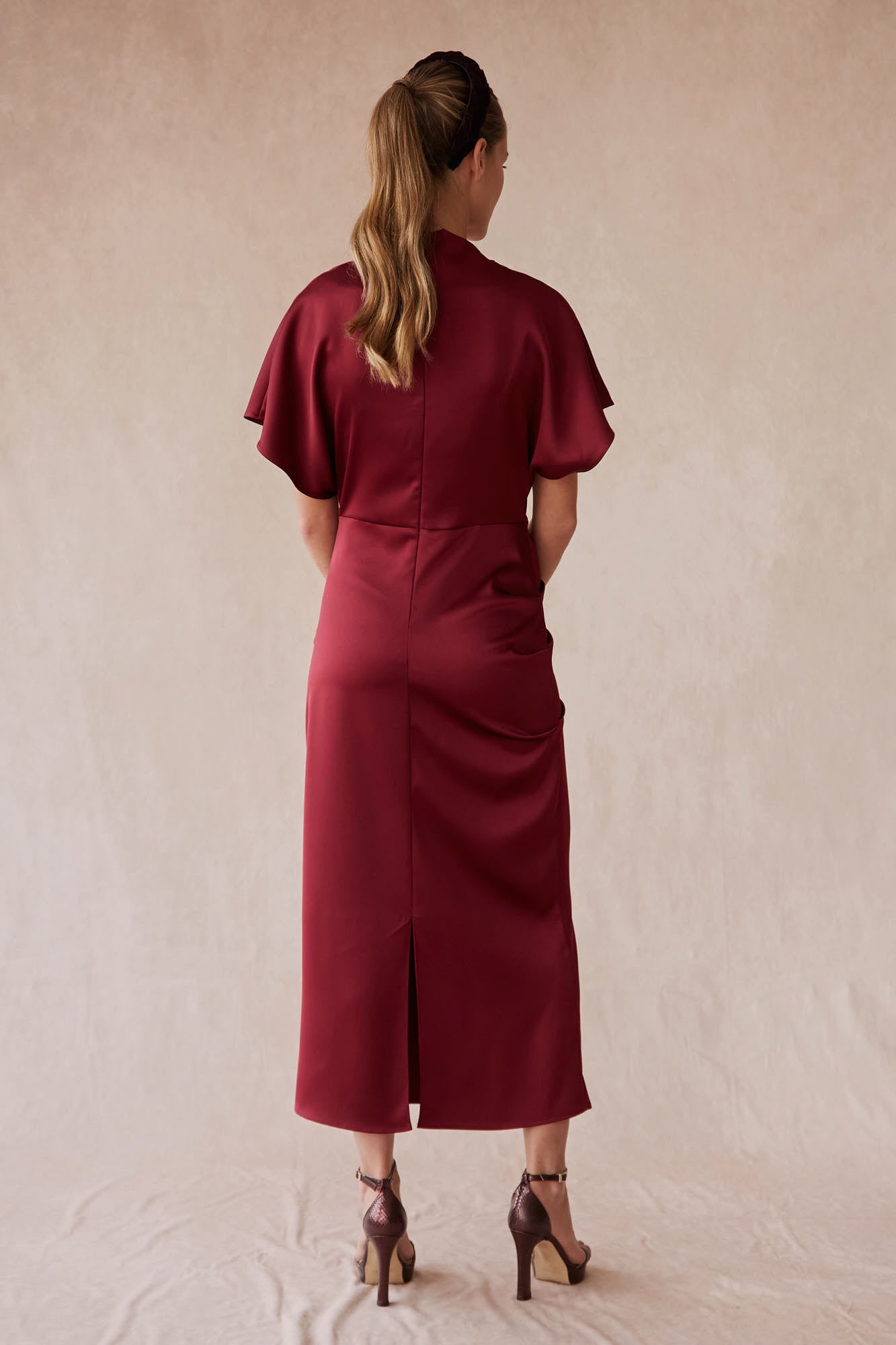 VESTIDO ALBA GRANATE