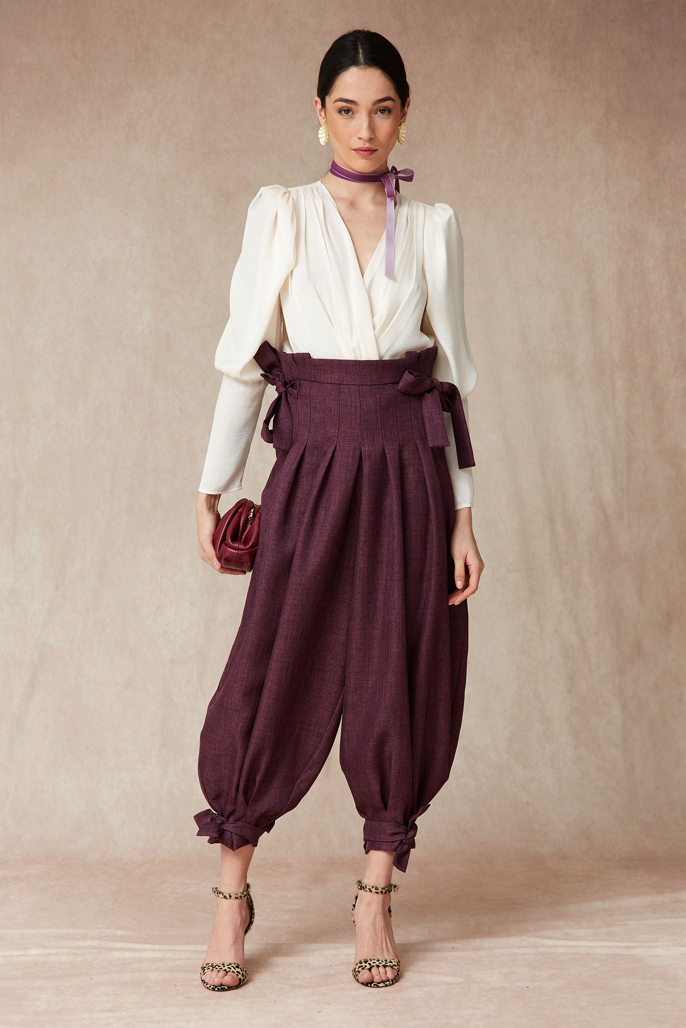 PANTALON BRUNO MORADO