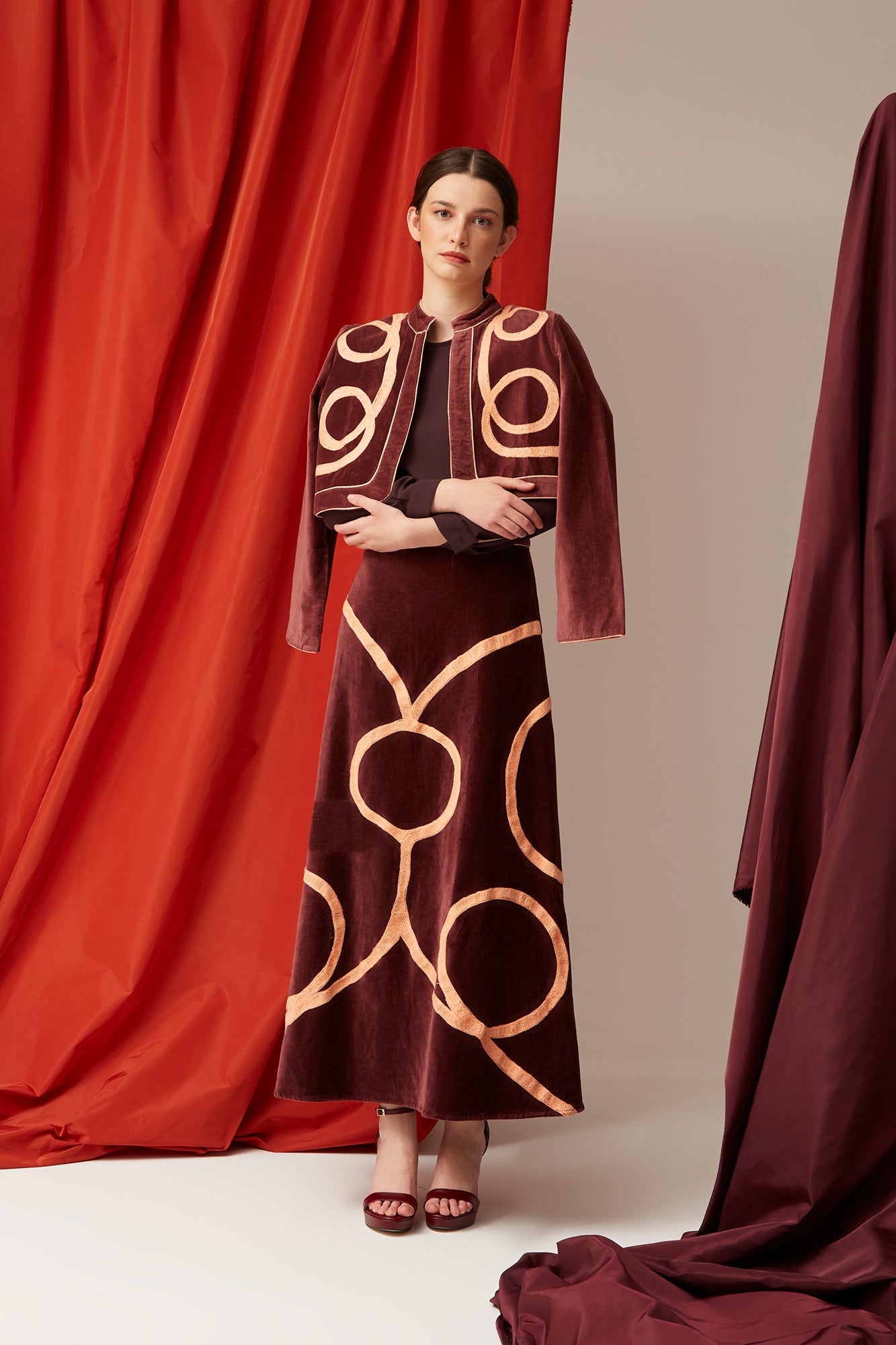 VESTE BIANCA MARRON