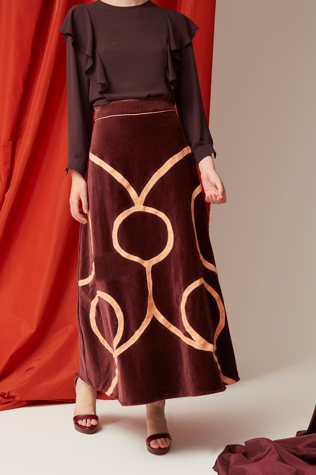 BLOUSE BOURGOGNE ESTELA