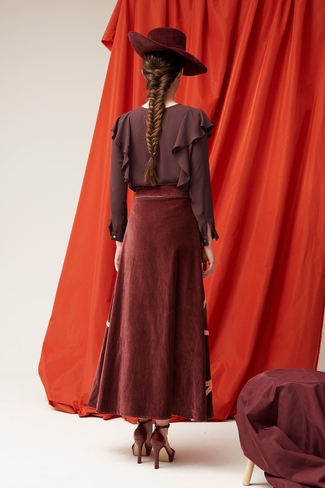 BLOUSE BOURGOGNE ESTELA