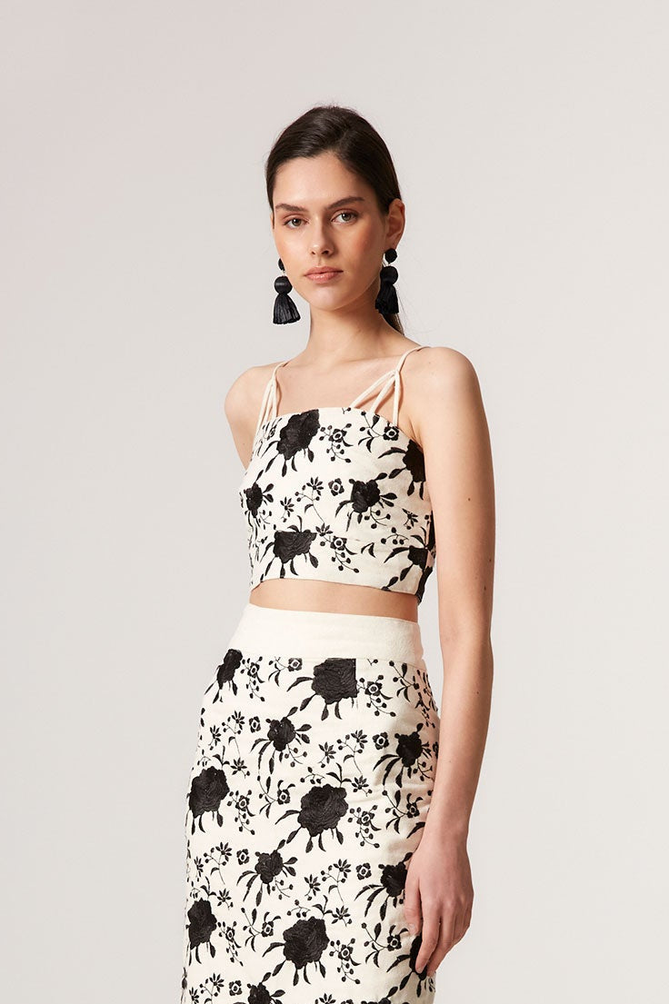 TOP LORENZA NOIR/BLANC