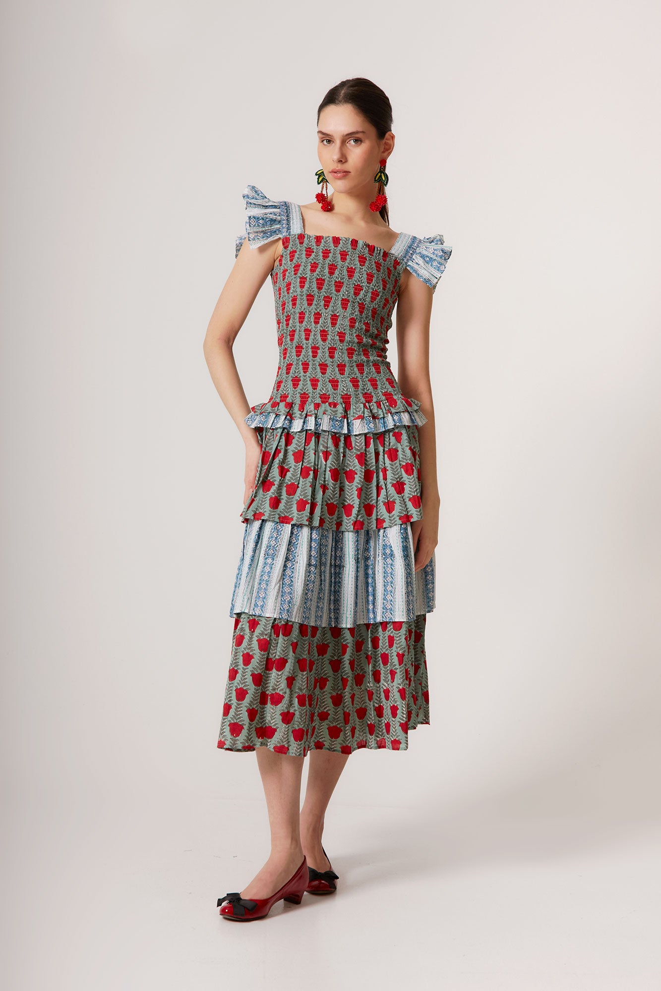 VESTIDO PERLINA FLORES MULTI