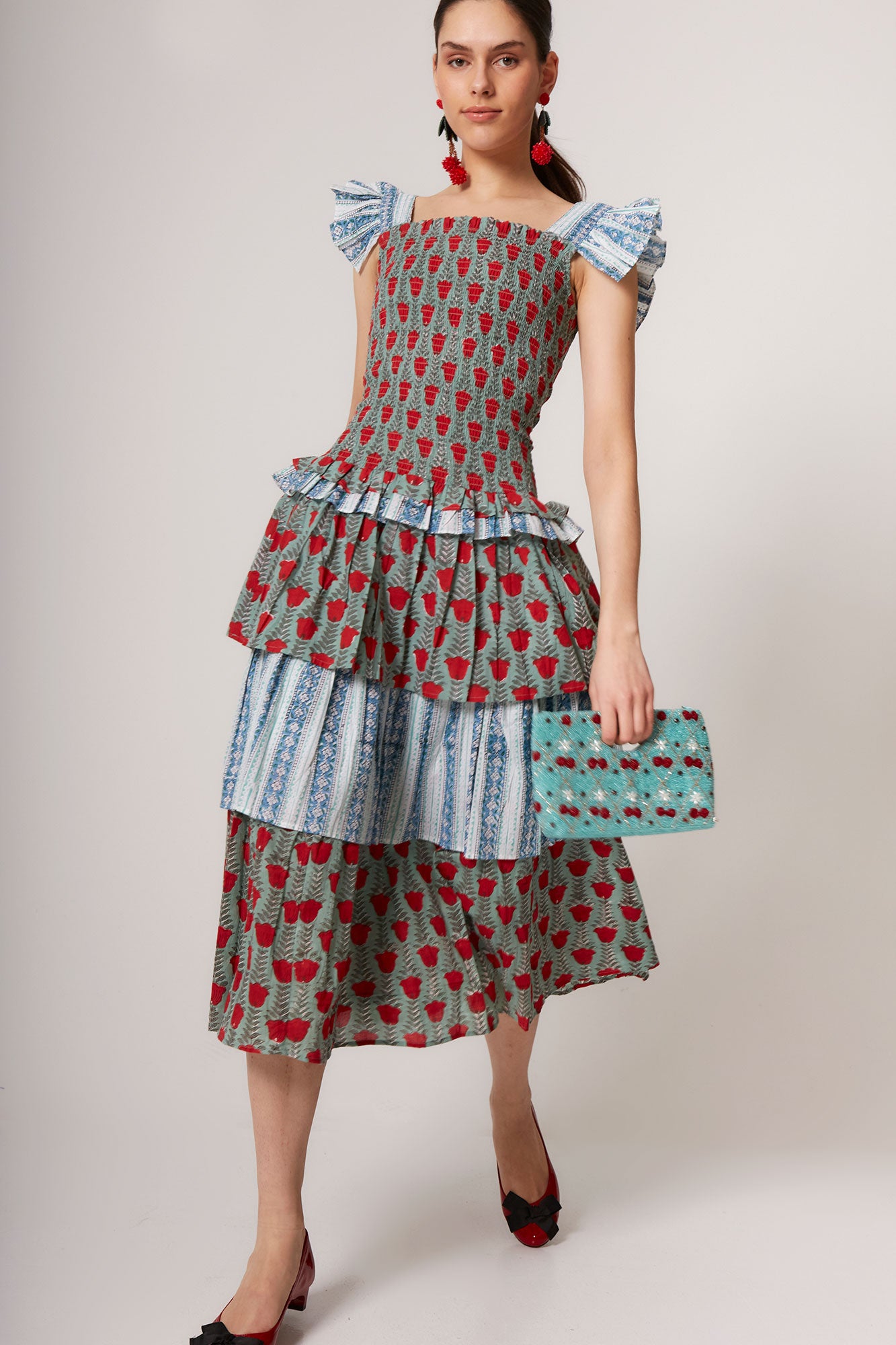 VESTIDO PERLINA FLORES MULTI