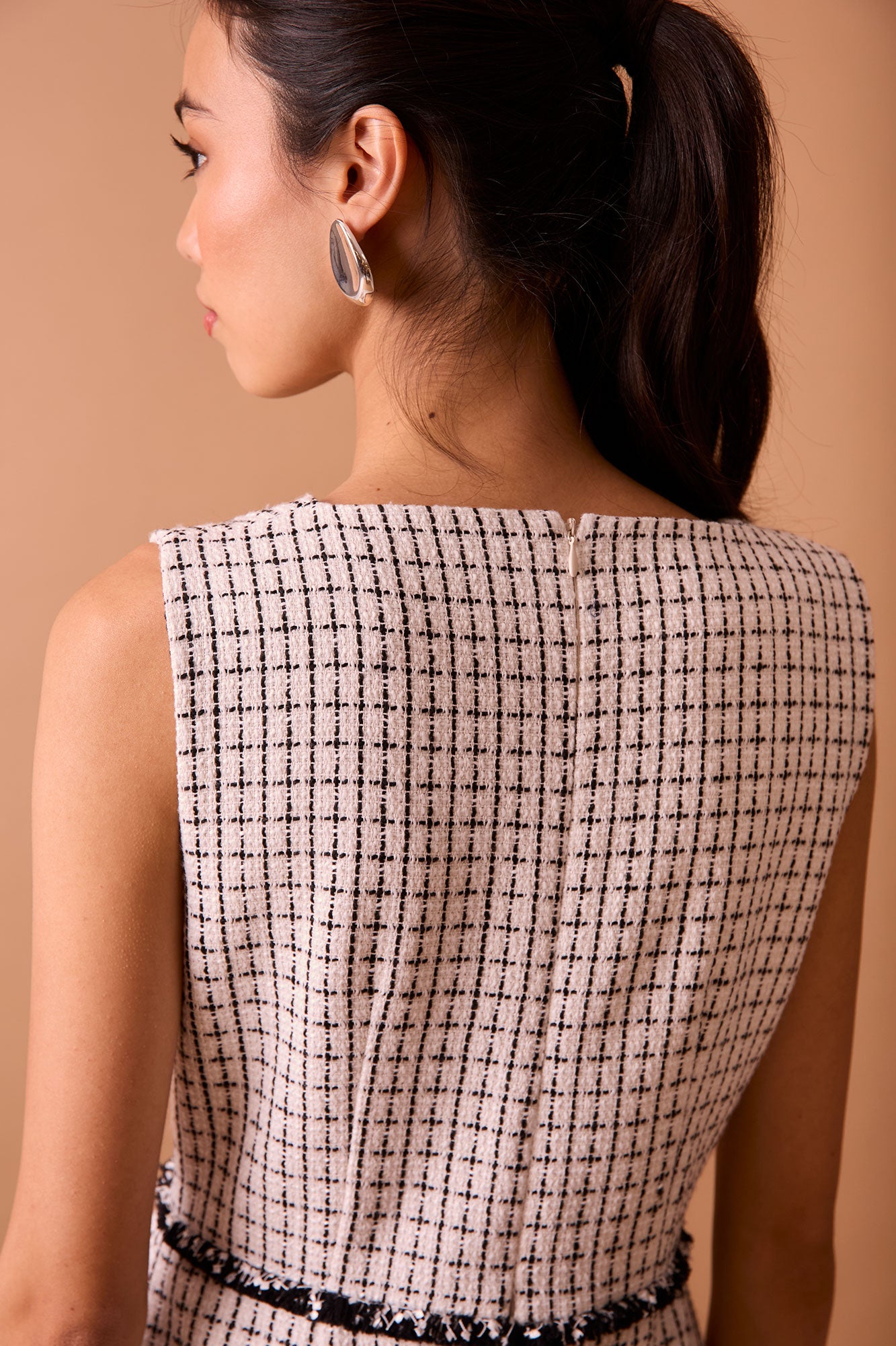 VESTIDO NENÚFAR BLANCO/NEGRO
