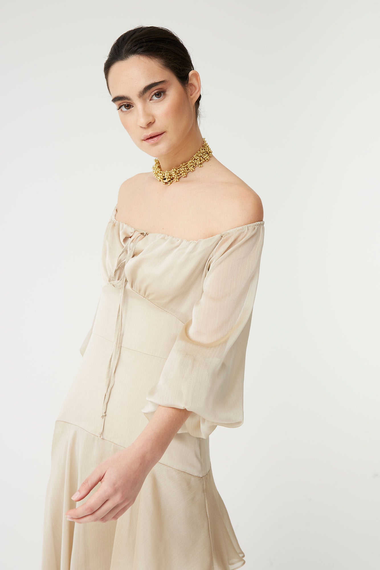 VESTIDO AINHOA BEIGE