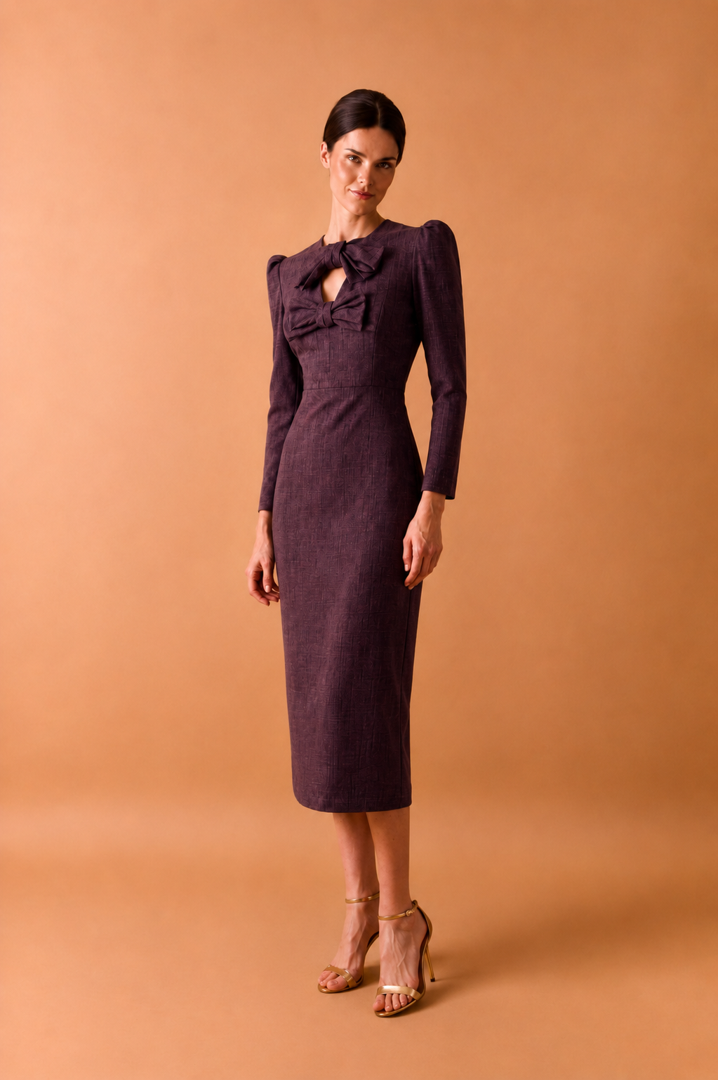 VESTIDO YETTA BERENJENA