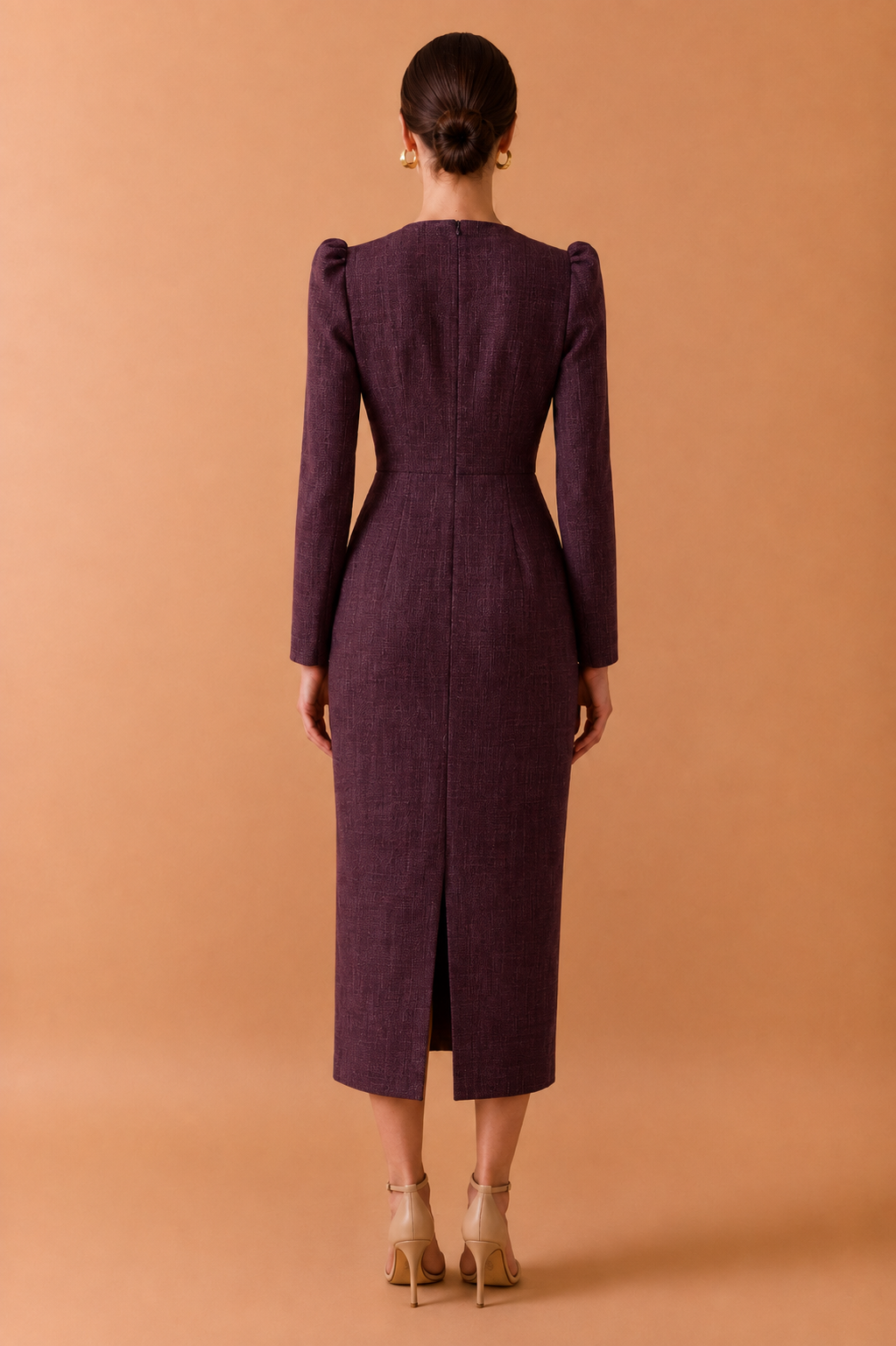 VESTIDO YETTA BERENJENA