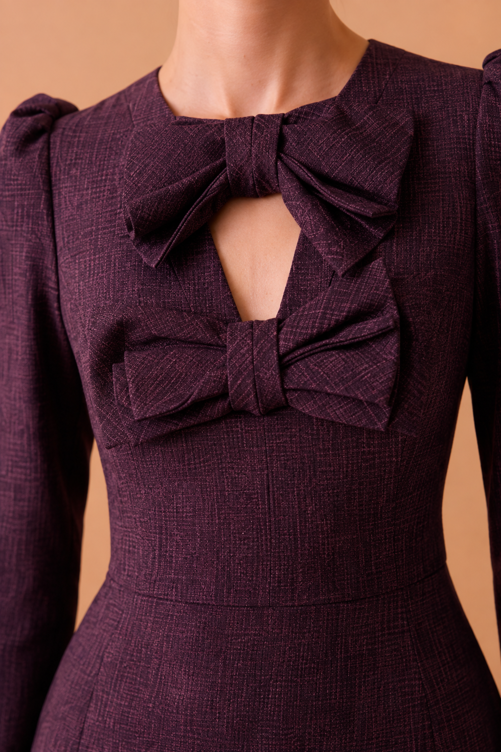 VESTIDO YETTA BERENJENA