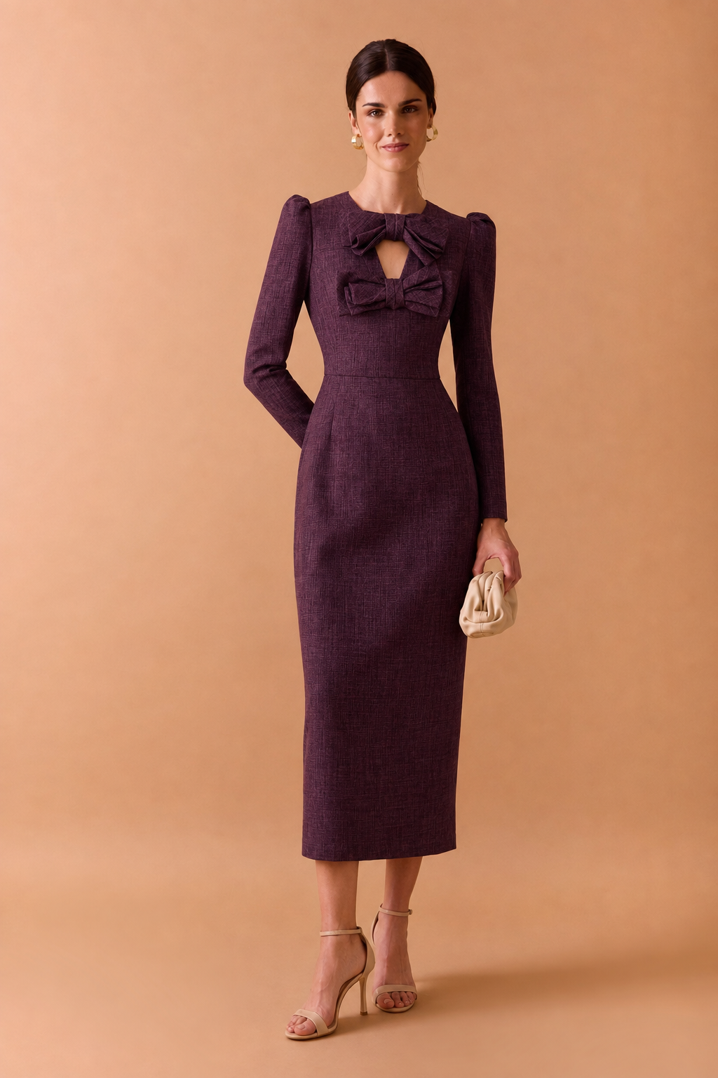 VESTIDO YETTA BERENJENA