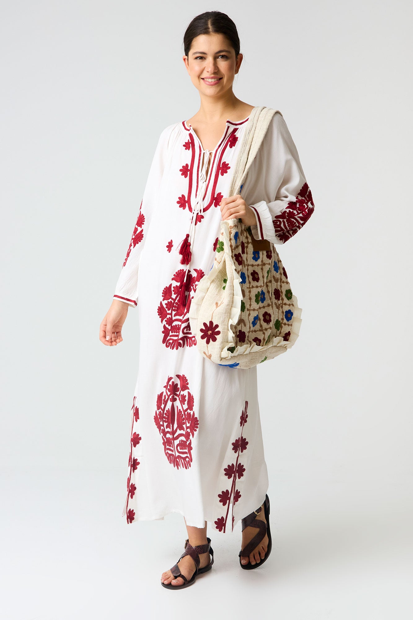 WHITE SAHARA KAFTAN