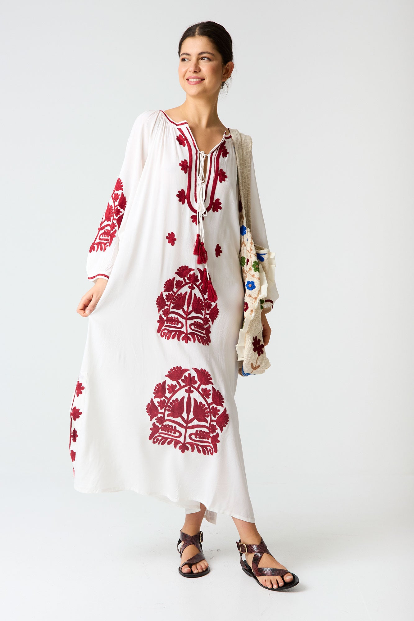 WHITE SAHARA KAFTAN