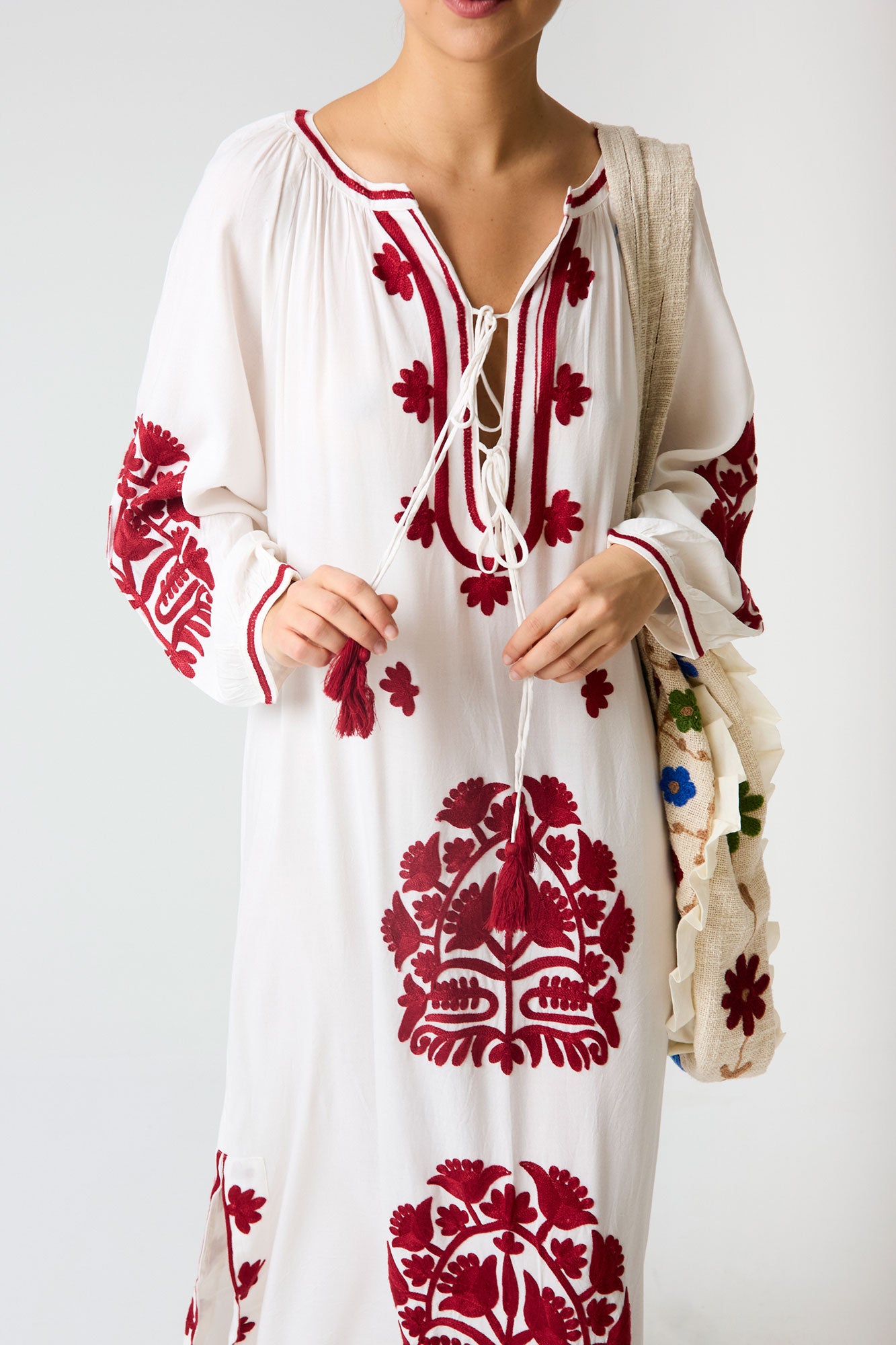 WHITE SAHARA KAFTAN