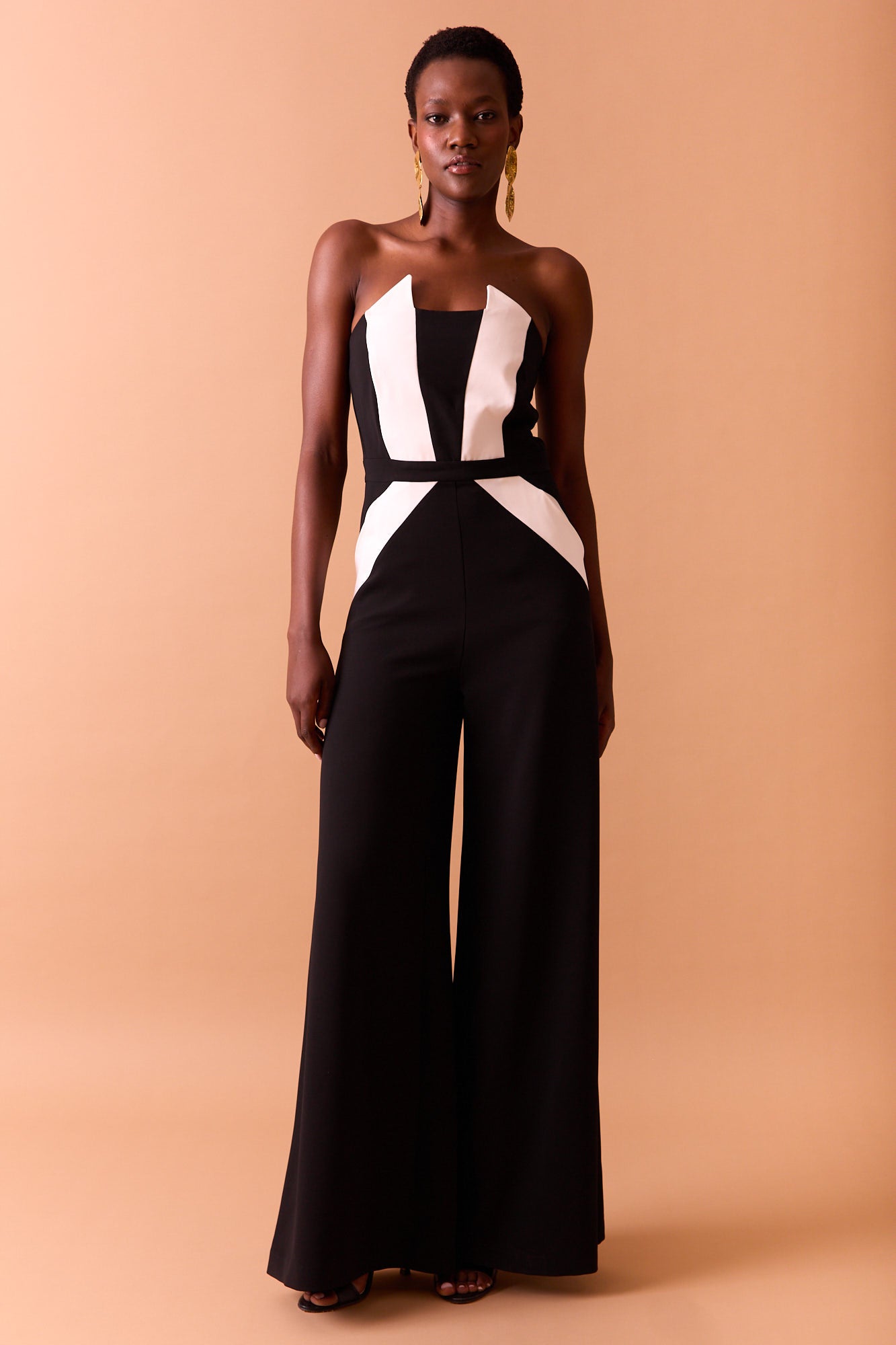 MANHATTAN JUMPSUIT BLACK/WHITE