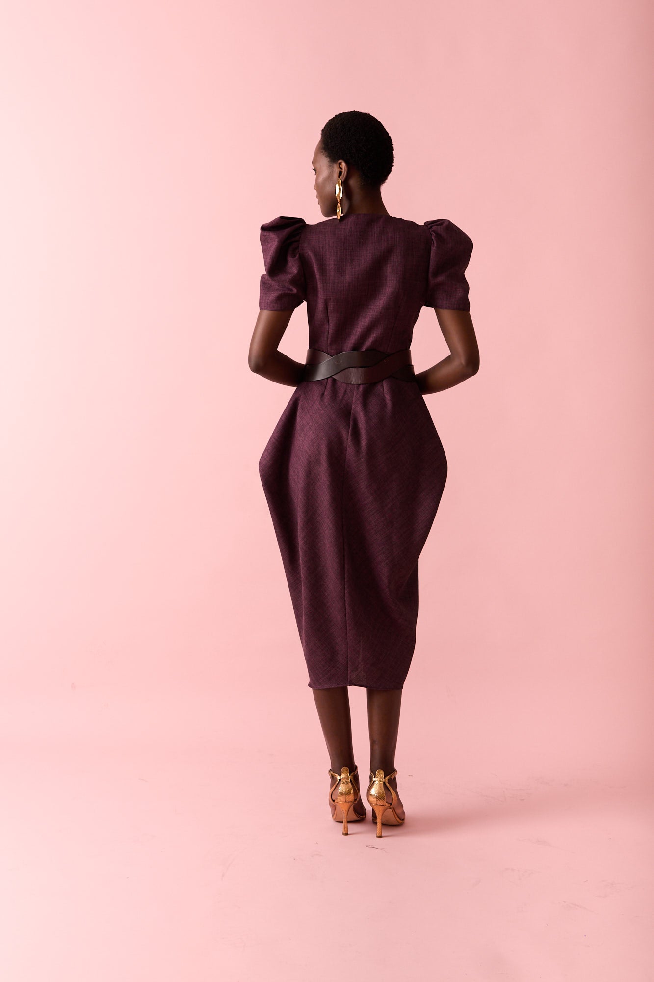 TRIANA EGGPLANT DRESS