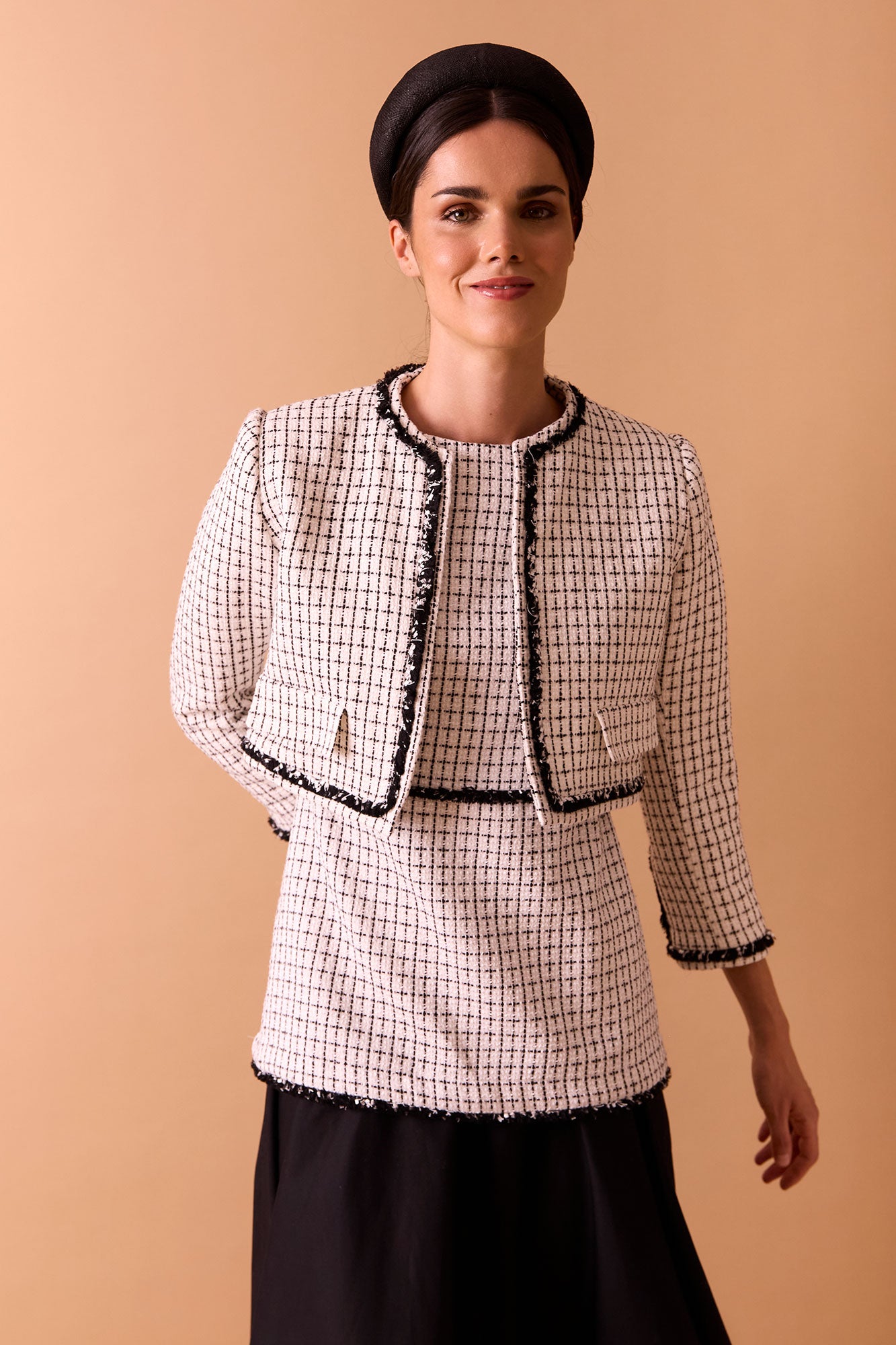 WHITE/BLACK WATER LILY JACKET