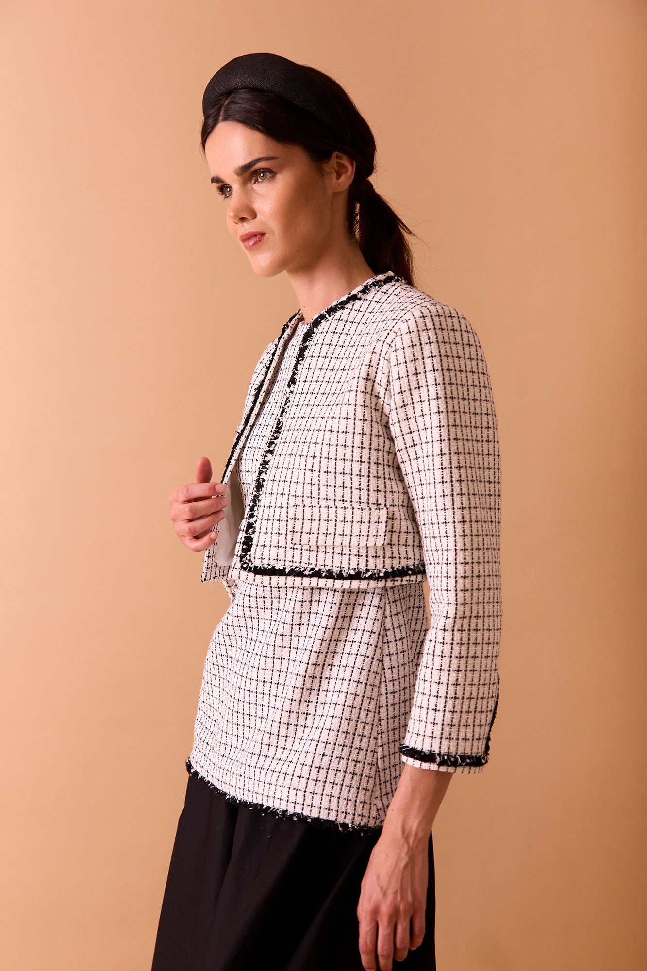 WHITE/BLACK WATER LILY JACKET