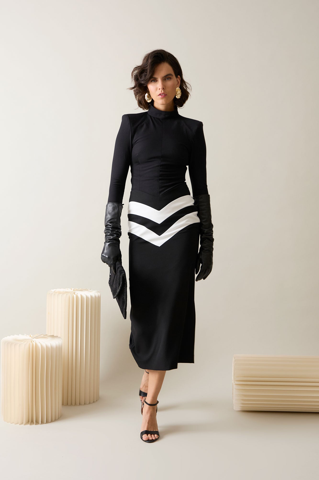 FALDA ANDY NEGRO/BLANCO