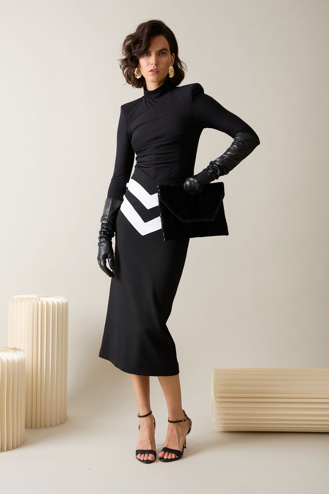 FALDA ANDY NEGRO/BLANCO