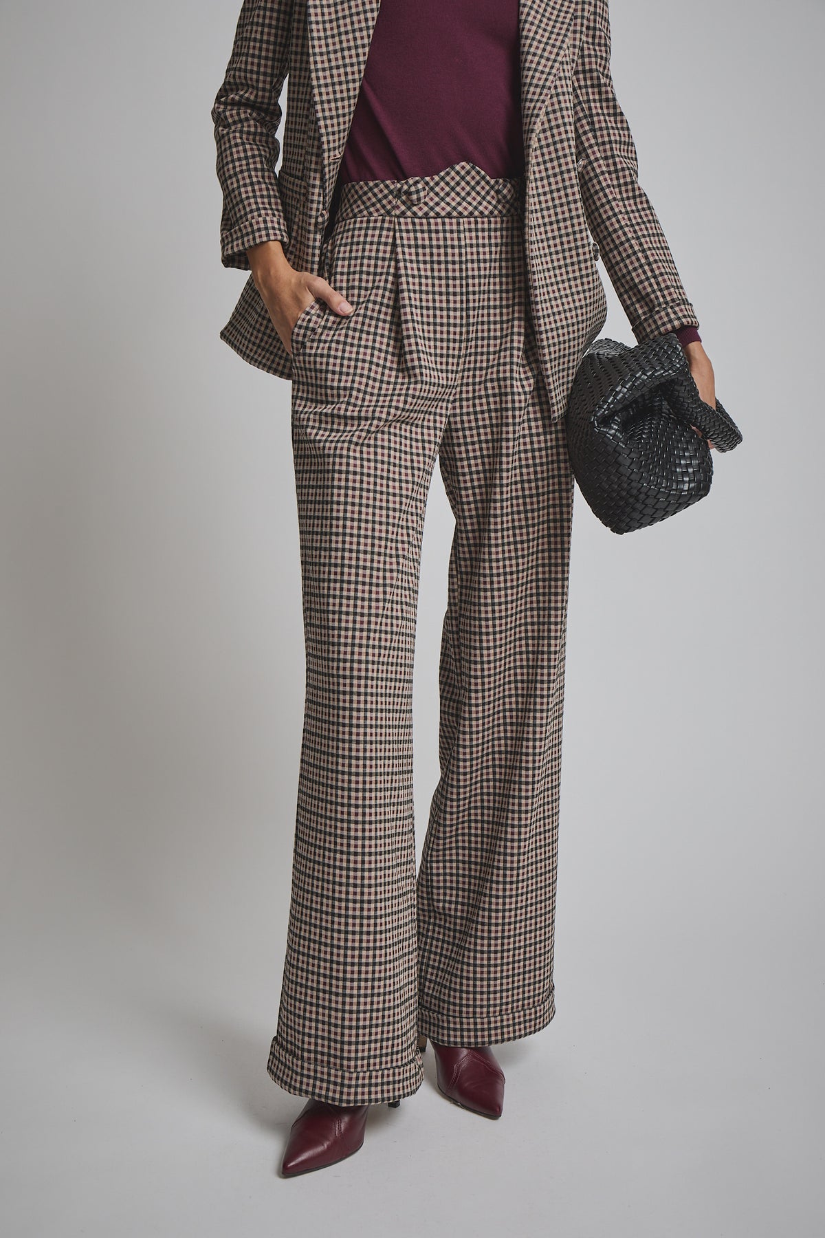 MAROON AIMAR TROUSERS