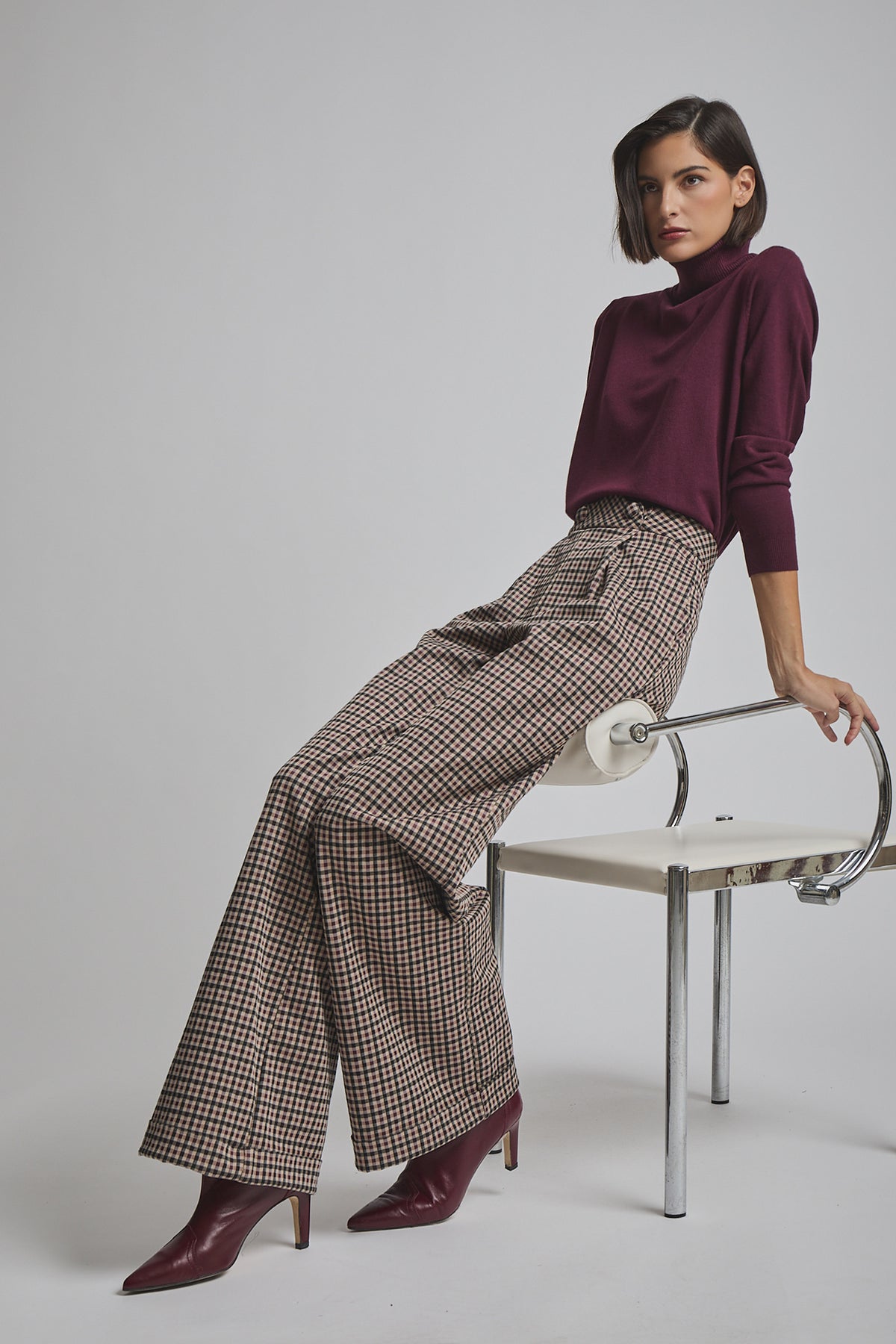 MAROON AIMAR TROUSERS