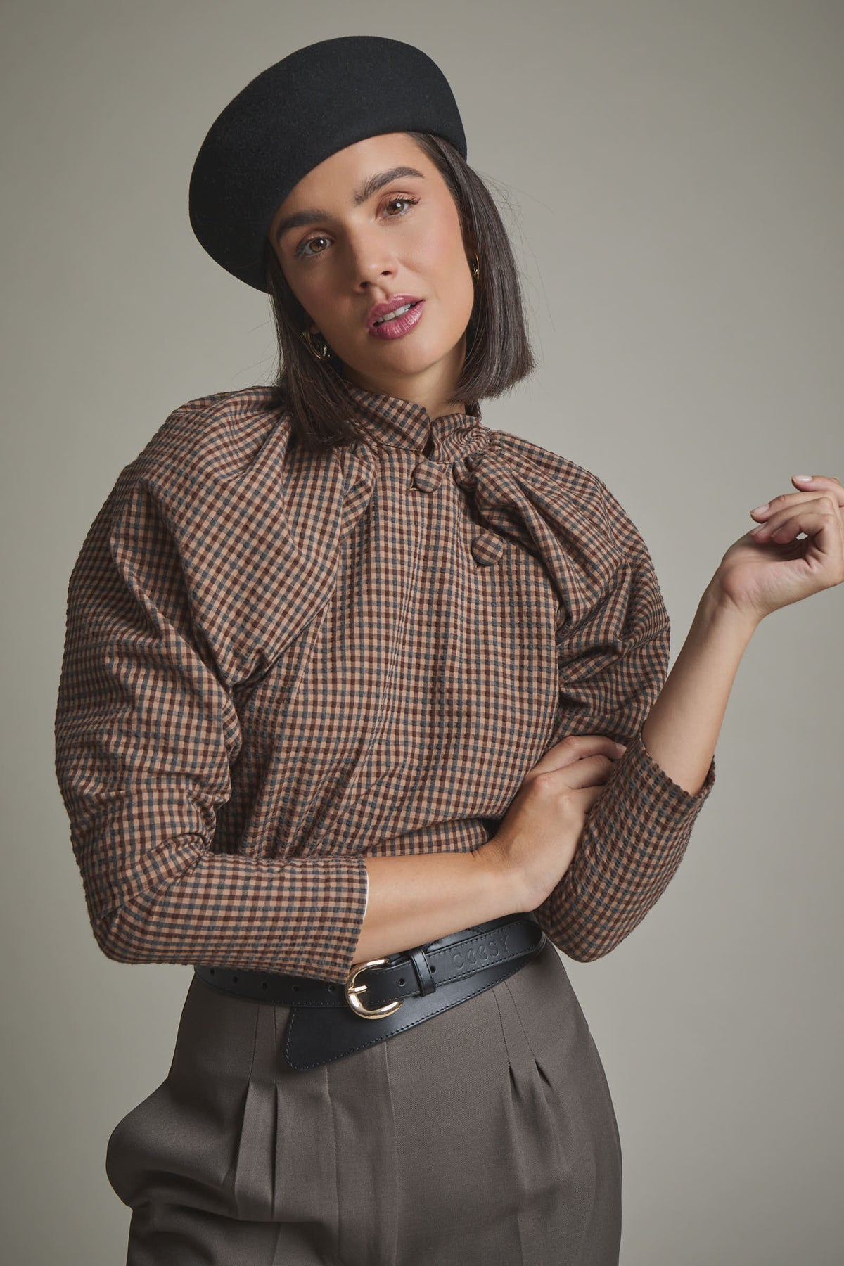 ORIONA BROWN TOP