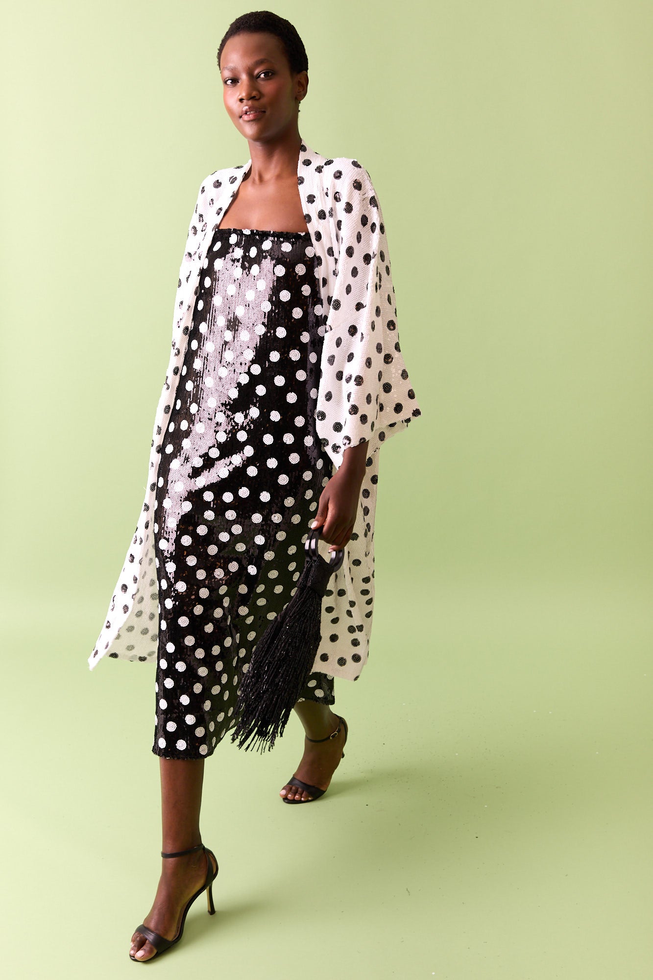 BLACK SEQUIN DRESS