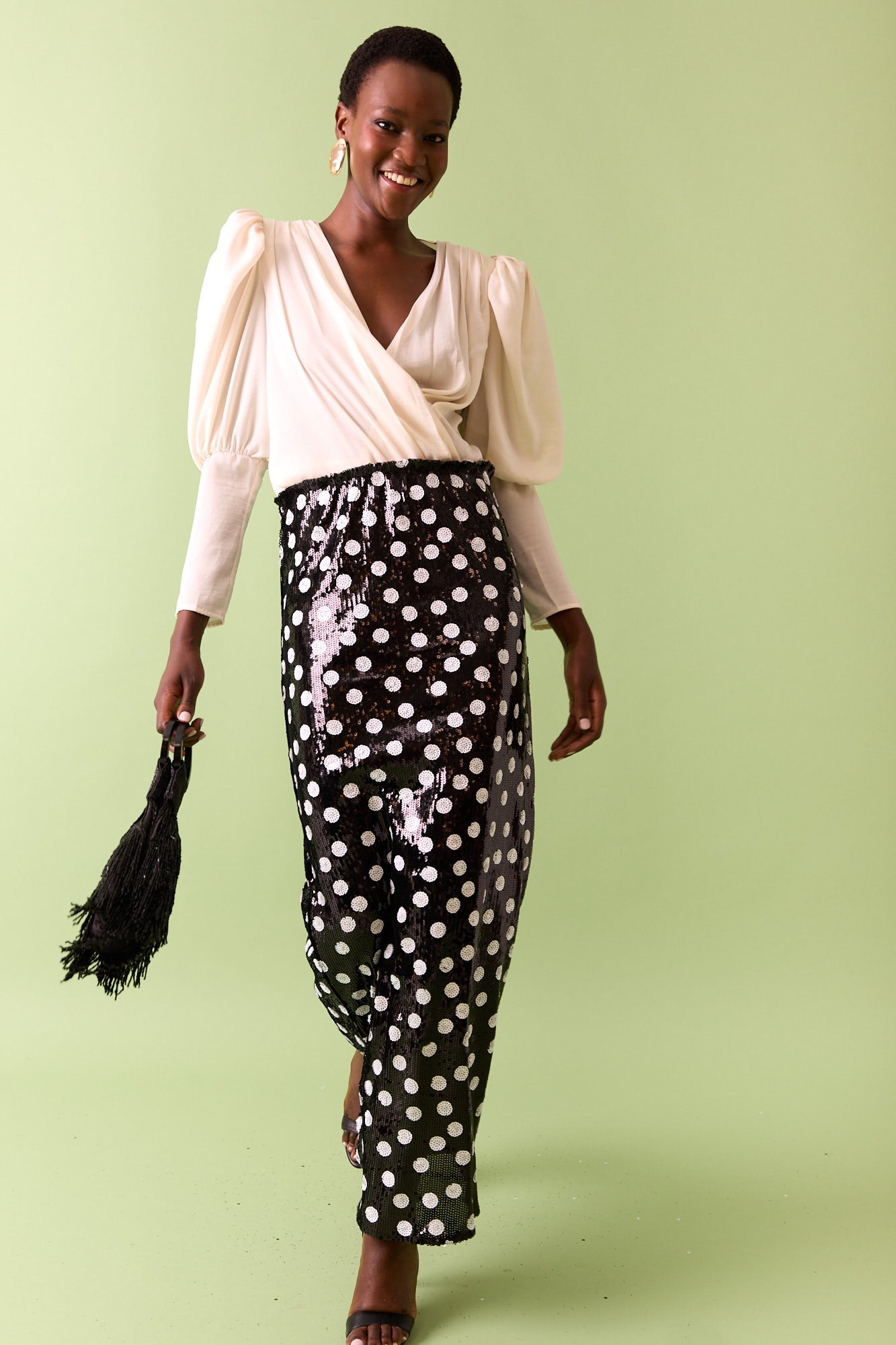 BLACK SEQUIN DRESS