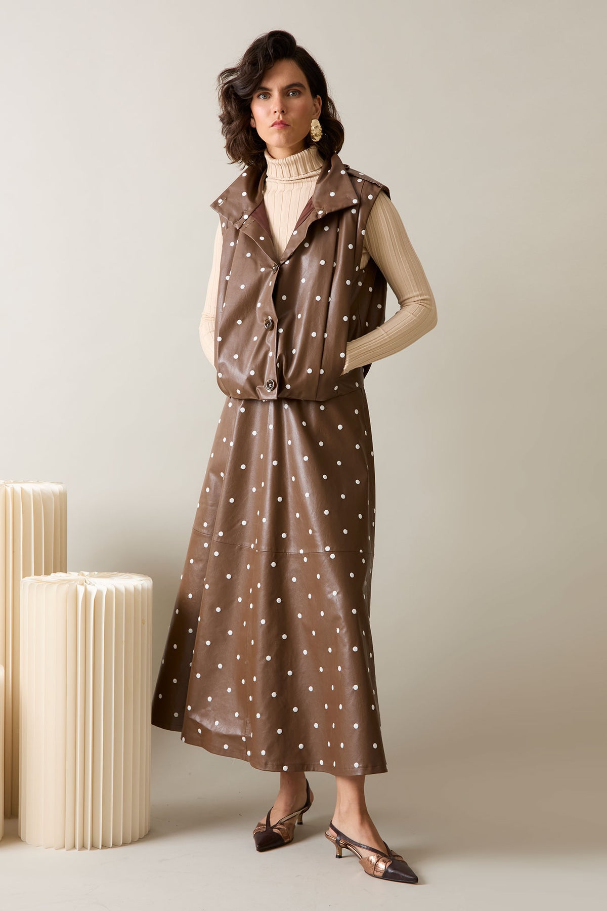 FALDA ZAHARA MARRON