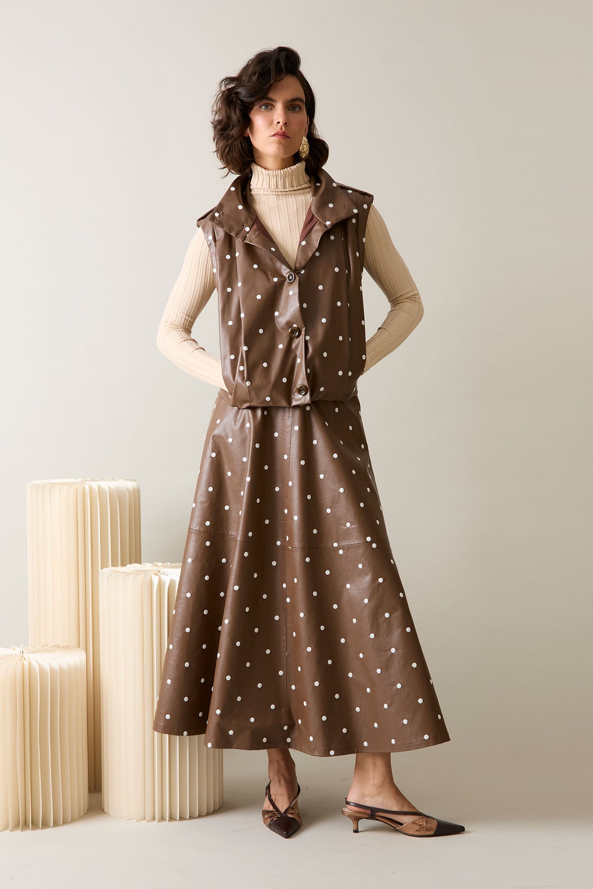 FALDA ZAHARA MARRON