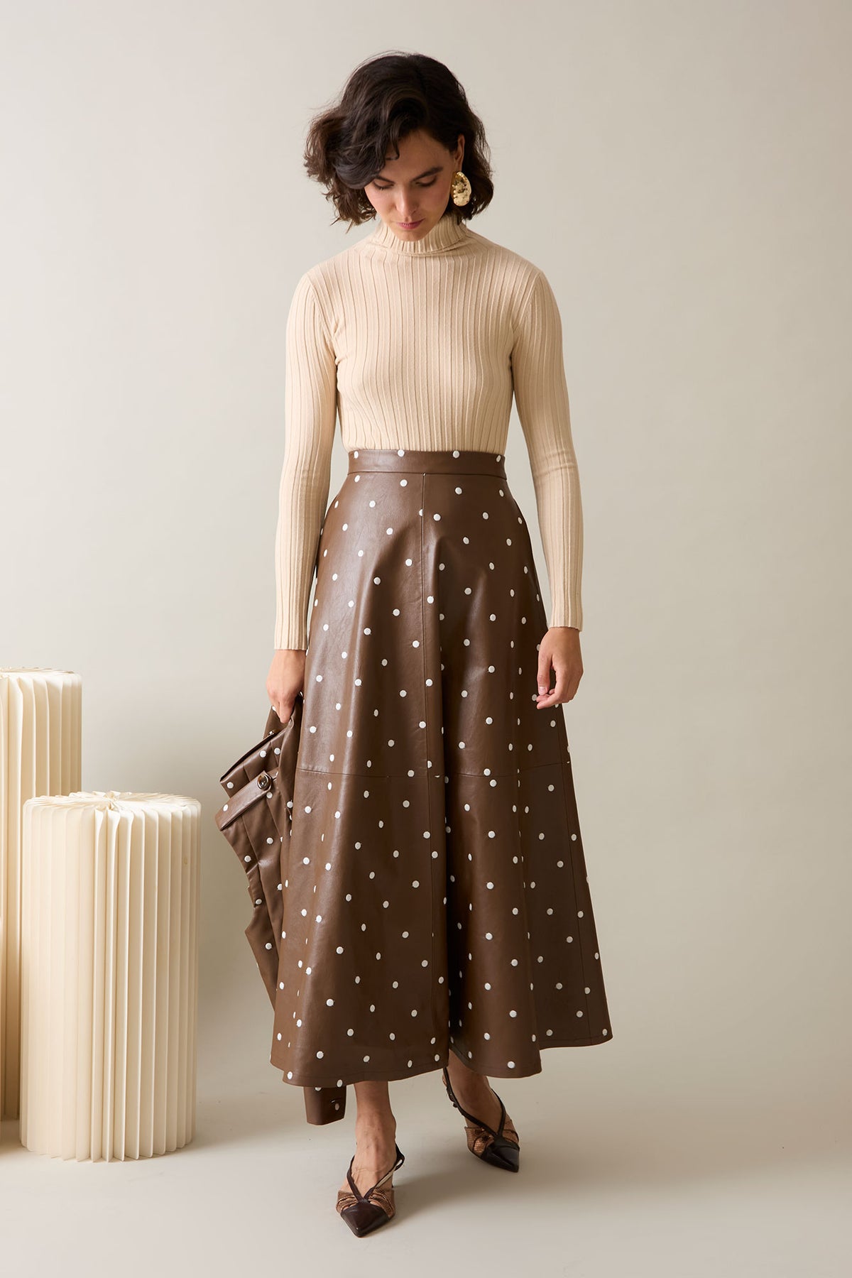 FALDA ZAHARA MARRON