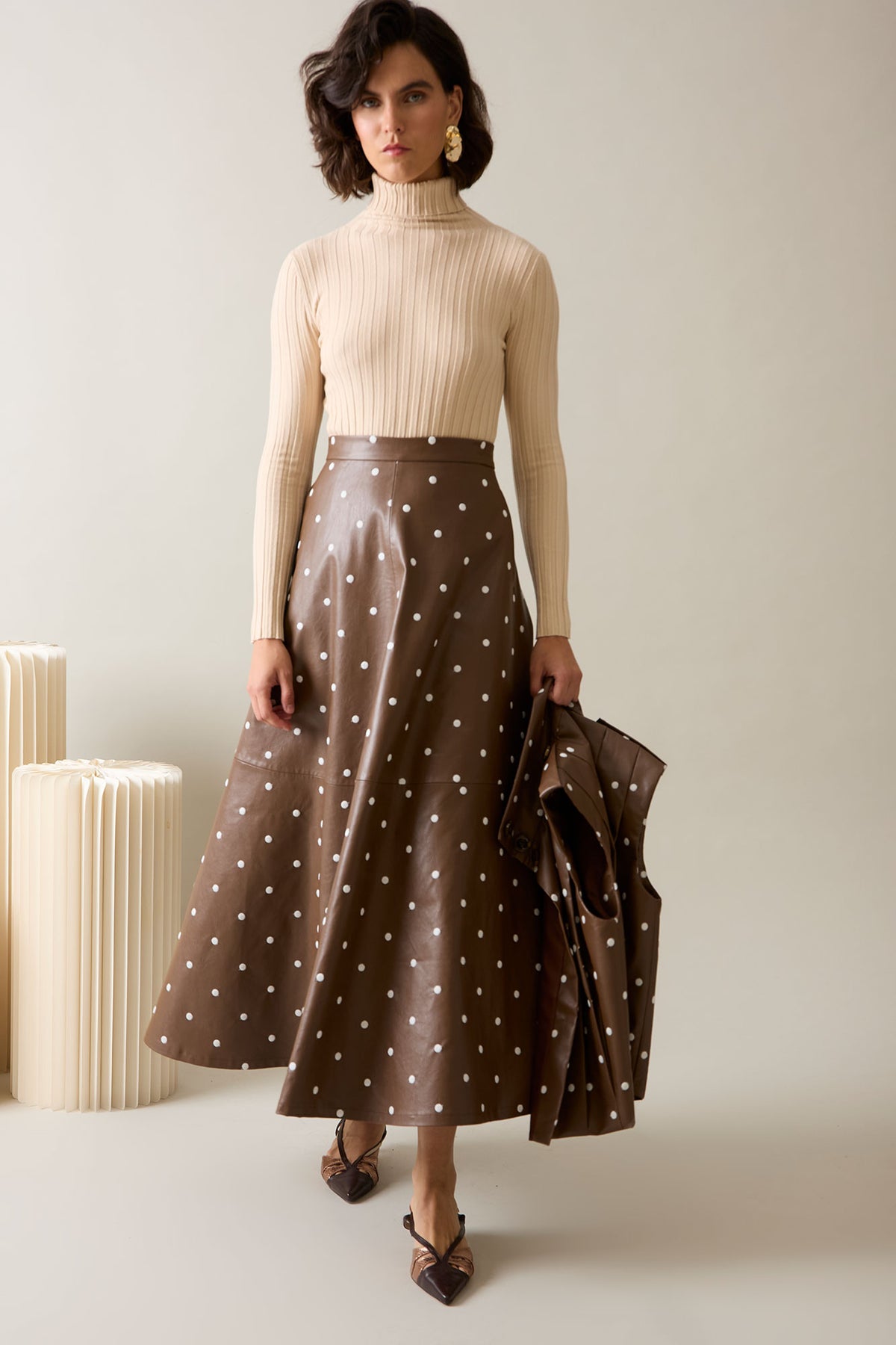 FALDA ZAHARA MARRON