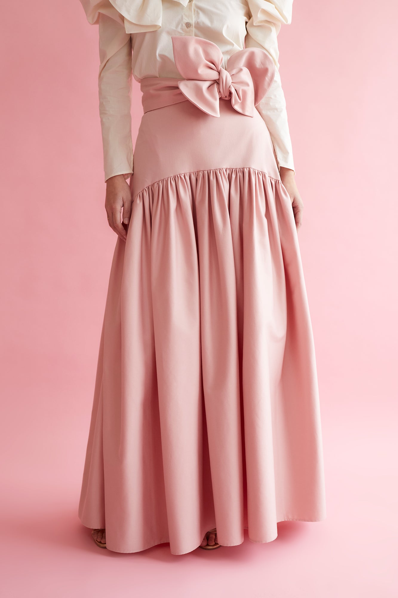 FALDA AZZURRA PLAIN ROSA