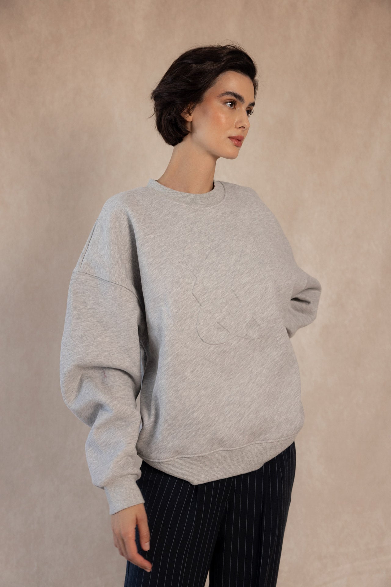 SUDADERA ENYA GRIS