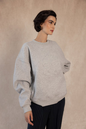 SUDADERA ENYA GRIS