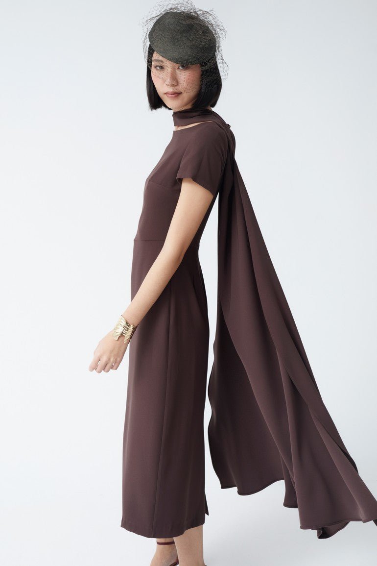 VESTIDO ANTONINAMARRON 