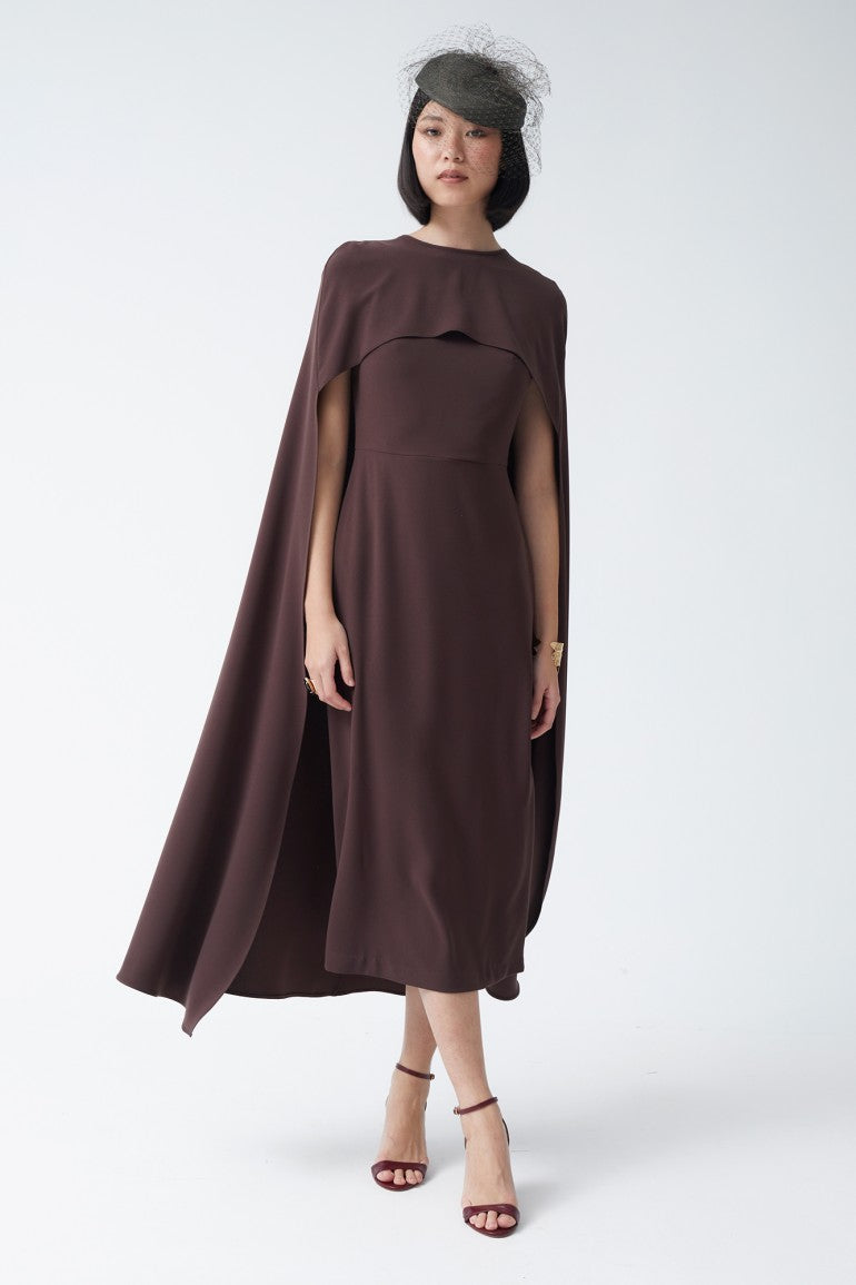 VESTIDO ANTONINAMARRON 
