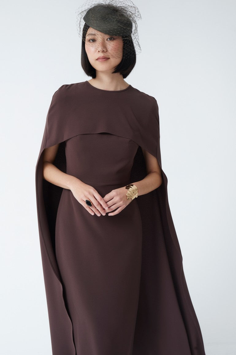 VESTIDO ANTONINAMARRON 