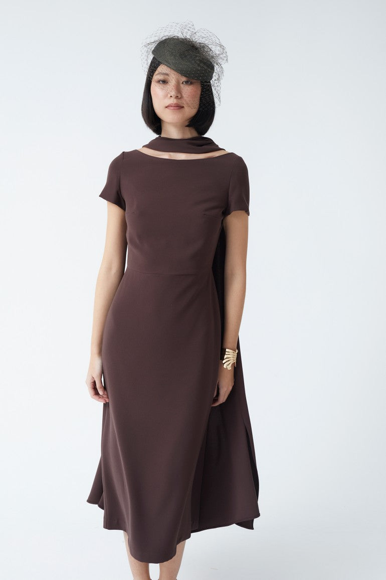 VESTIDO ANTONINAMARRON 