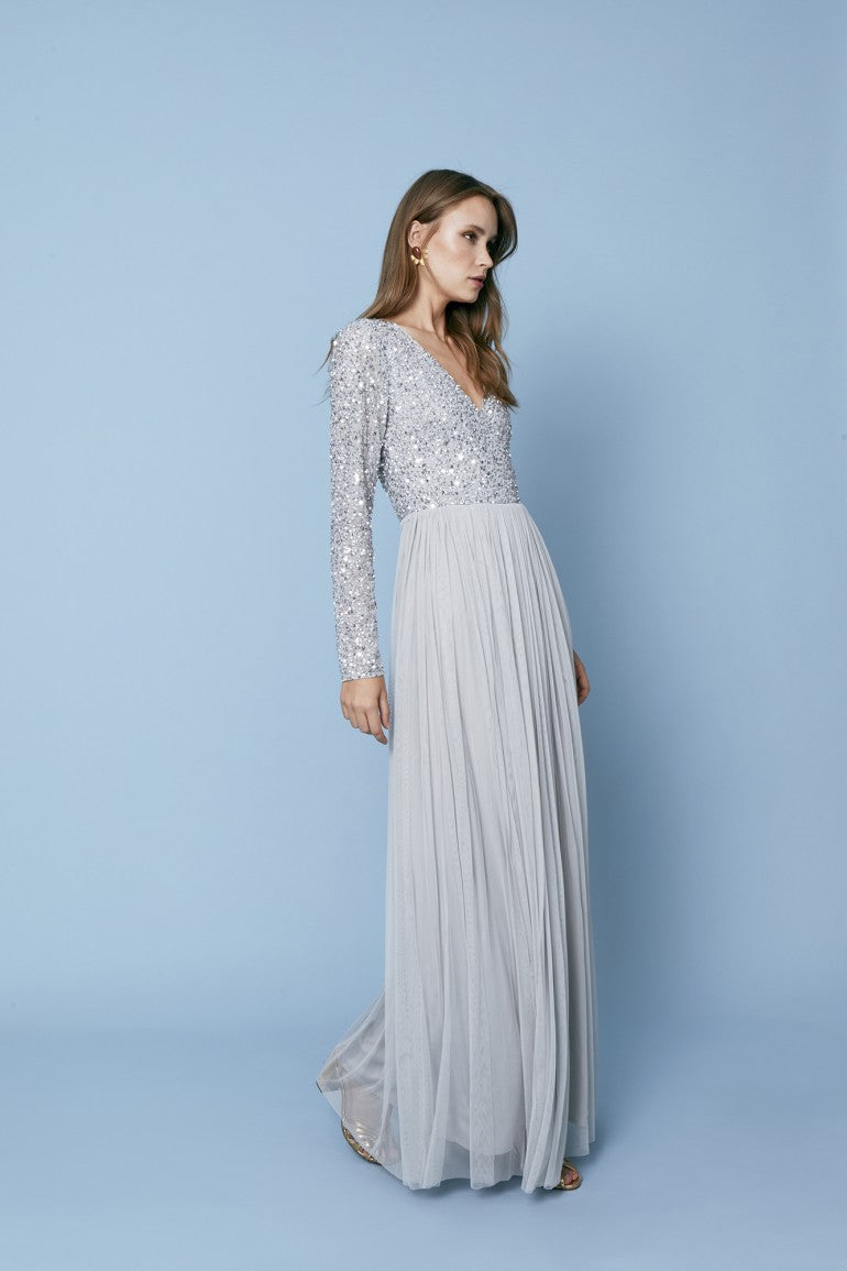VESTIDO ROMEAAGUAMARINA 