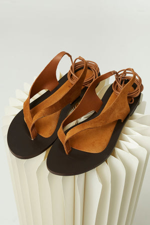 SANDALIAS TRENZAMARRON 