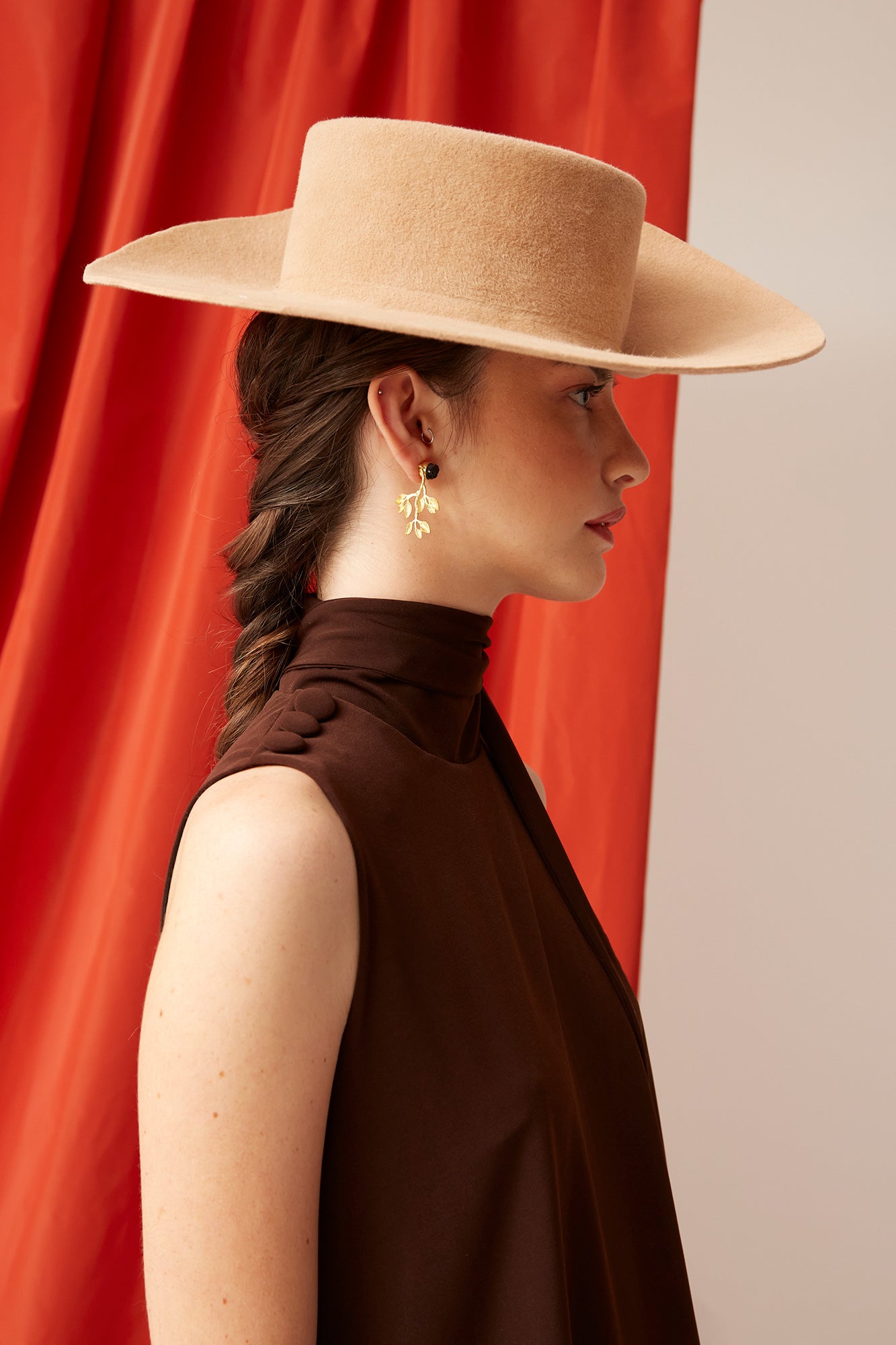 VESTIDO ANICETAMARRON 
