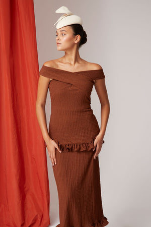 VESTIDO AMADORAMARRON 